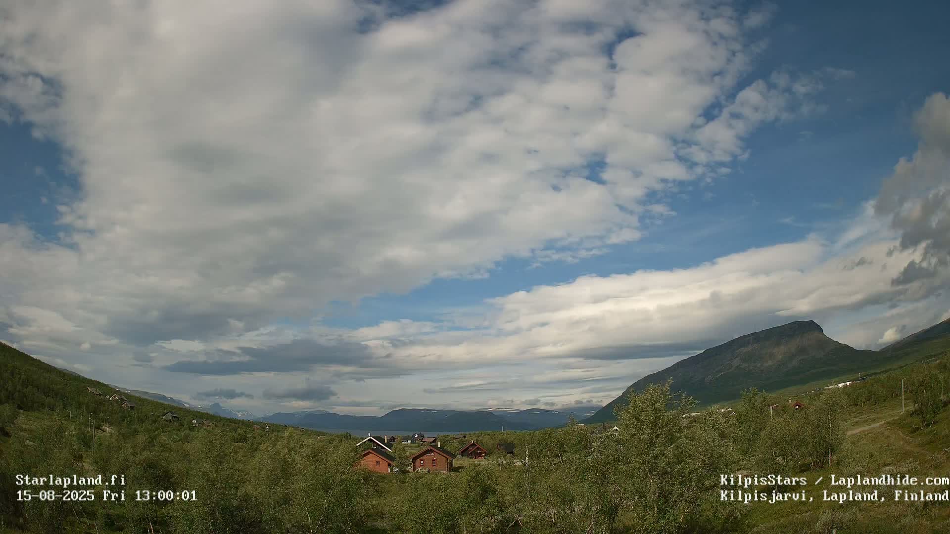 Kilpisjarvi Village , Northern Lights/Aurora Borealis Live Cam - Kilpisjärvi, Enontekiö, Lapland, Finland