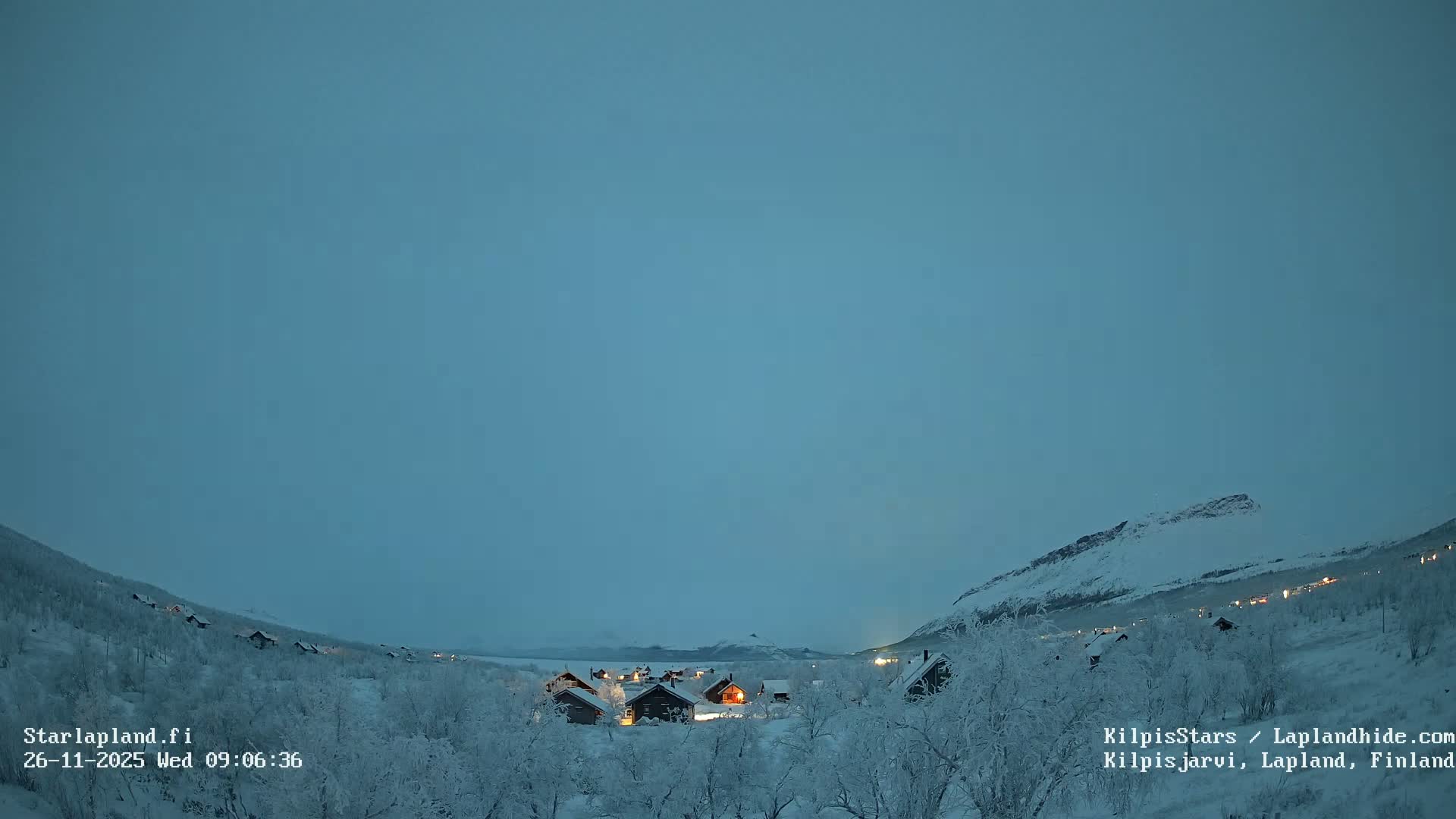 Kilpisjarvi Village , Northern Lights/Aurora Borealis Live Cam - Kilpisjärvi, Enontekiö, Lapland, Finland