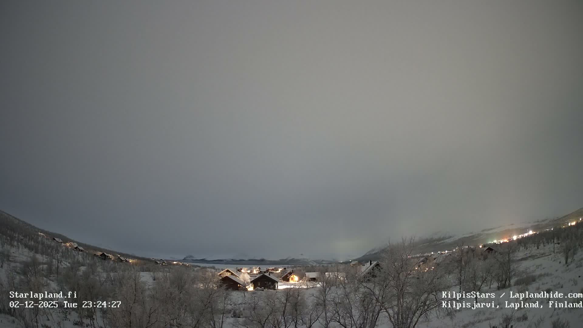 Kilpisjarvi Village , Northern Lights/Aurora Borealis Live Cam - Kilpisjärvi, Enontekiö, Lapland, Finland