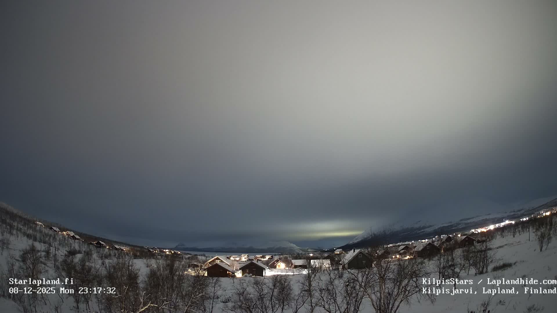 Kilpisjarvi Village , Northern Lights/Aurora Borealis Live Cam - Kilpisjärvi, Enontekiö, Lapland, Finland