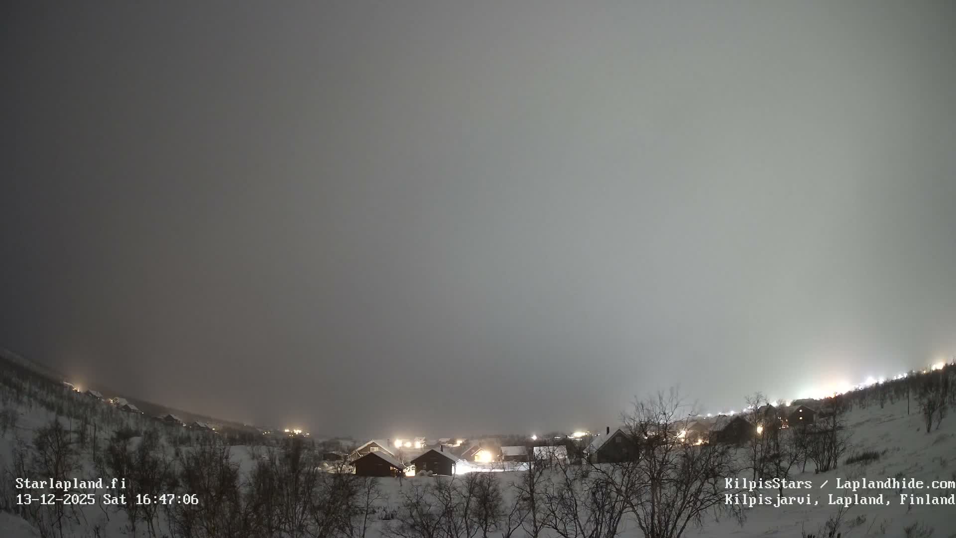 Kilpisjarvi Village , Northern Lights/Aurora Borealis Live Cam - Kilpisjärvi, Enontekiö, Lapland, Finland