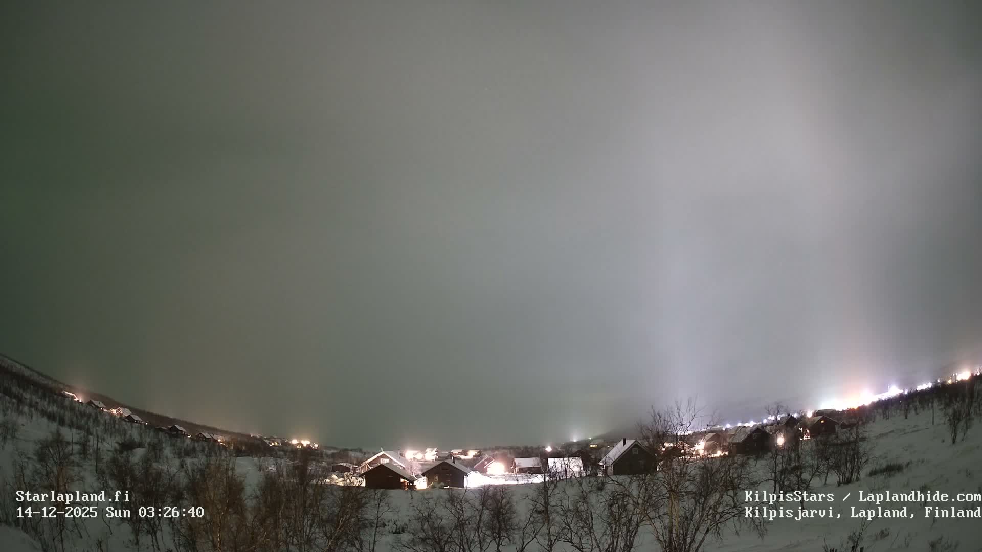 Kilpisjarvi Village , Northern Lights/Aurora Borealis Live Cam - Kilpisjärvi, Enontekiö, Lapland, Finland
