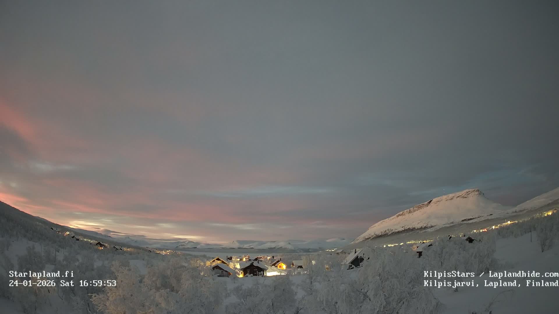 Kilpisjarvi Village , Northern Lights/Aurora Borealis Live Cam - Kilpisjärvi, Enontekiö, Lapland, Finland