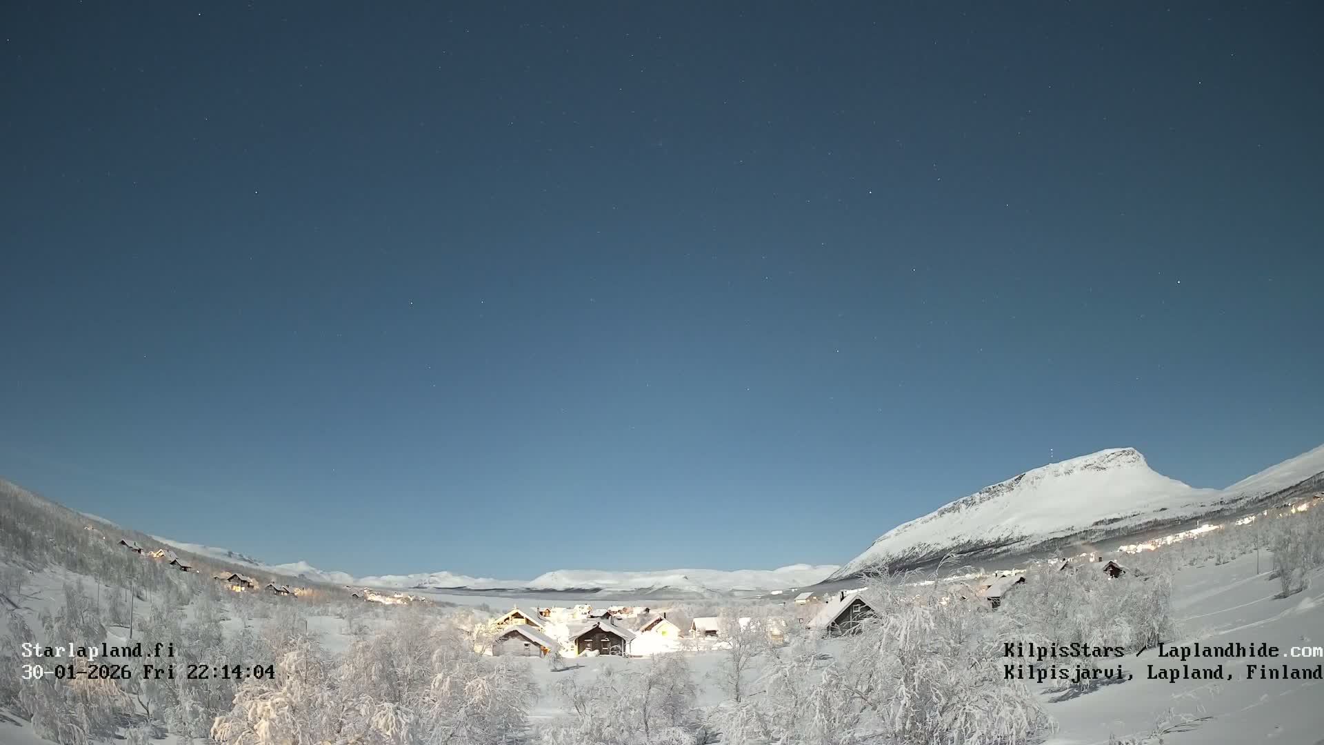 Kilpisjarvi Village , Northern Lights/Aurora Borealis Live Cam - Kilpisjärvi, Enontekiö, Lapland, Finland