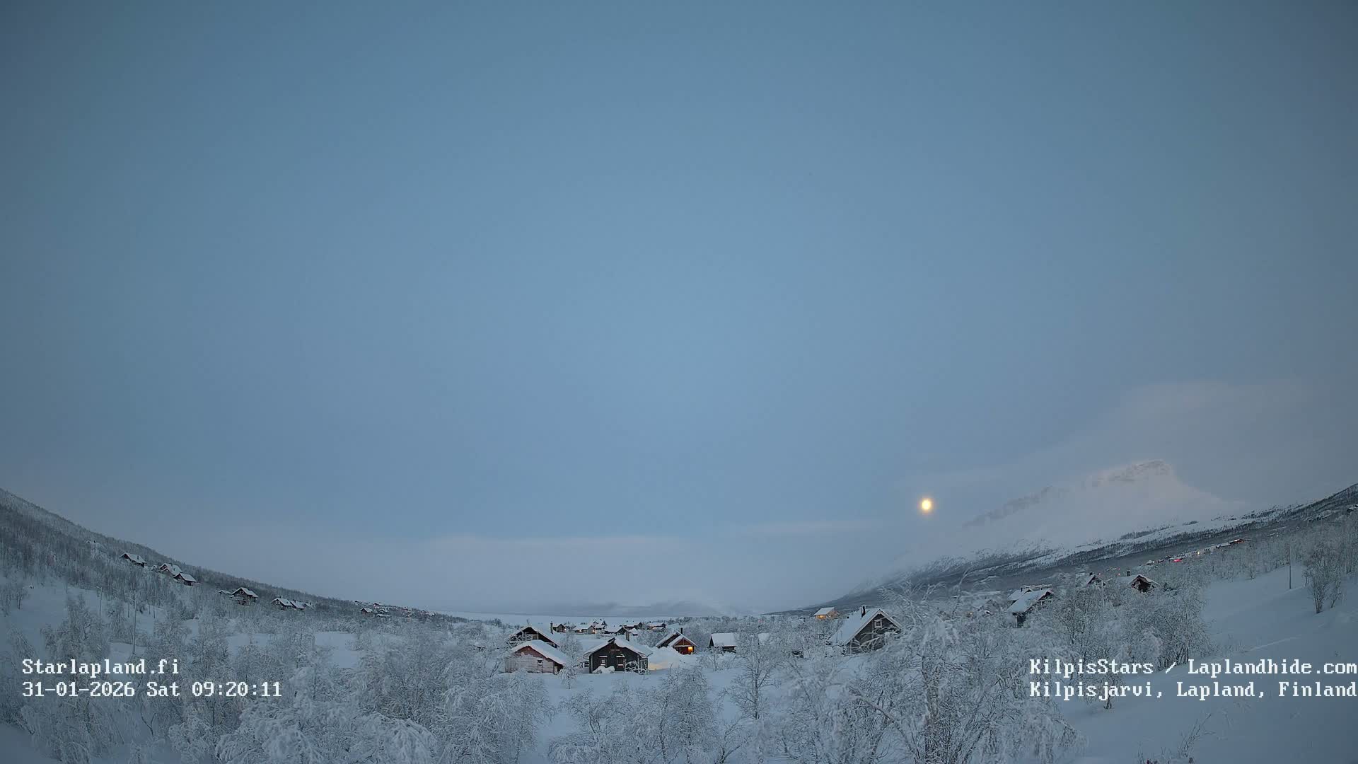 Kilpisjarvi Village , Northern Lights/Aurora Borealis Live Cam - Kilpisjärvi, Enontekiö, Lapland, Finland