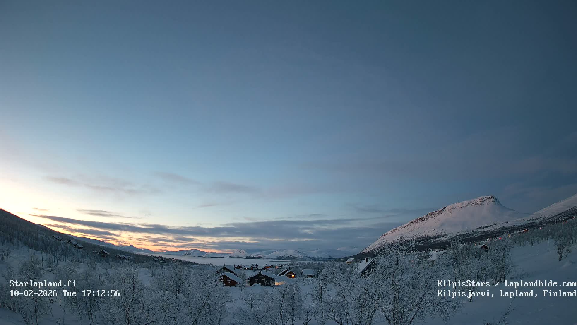 Kilpisjarvi Village , Northern Lights/Aurora Borealis Live Cam - Kilpisjärvi, Enontekiö, Lapland, Finland