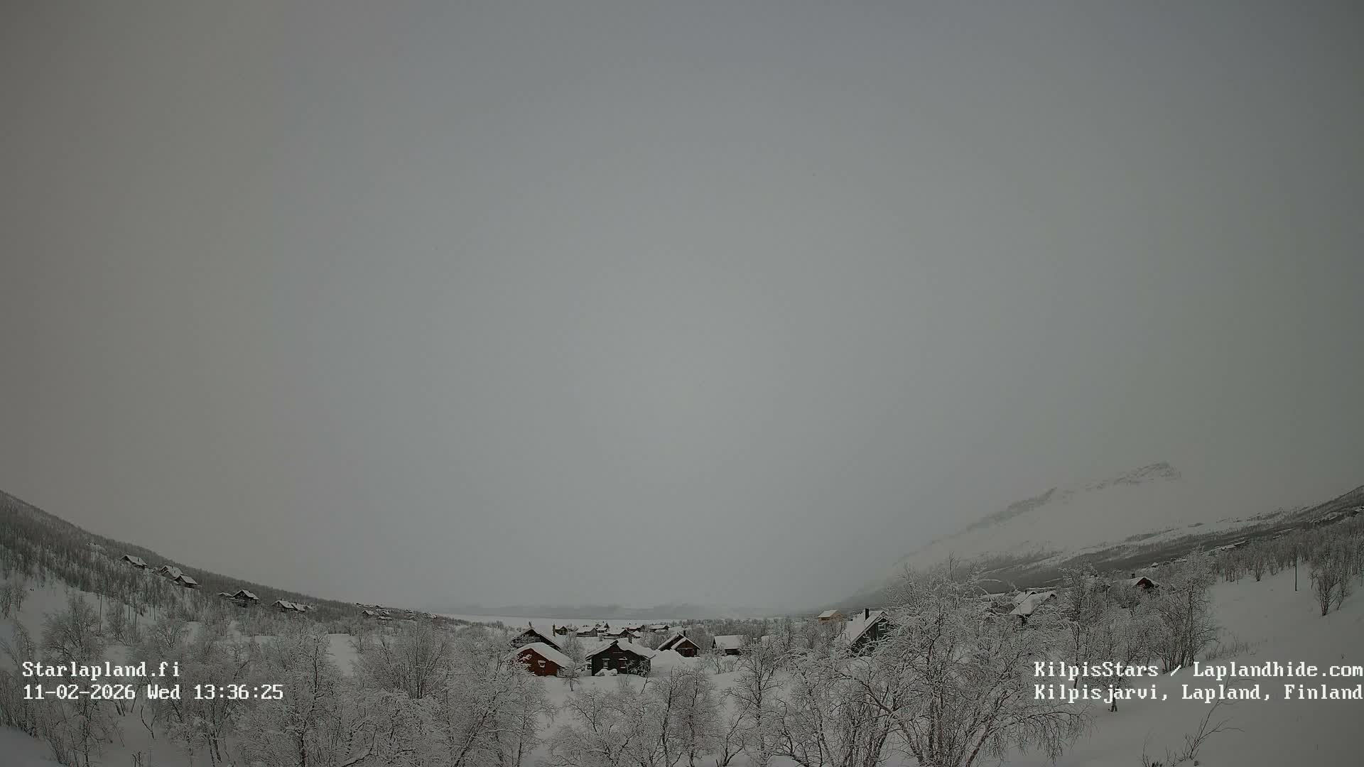 Kilpisjarvi Village , Northern Lights/Aurora Borealis Live Cam - Kilpisjärvi, Enontekiö, Lapland, Finland