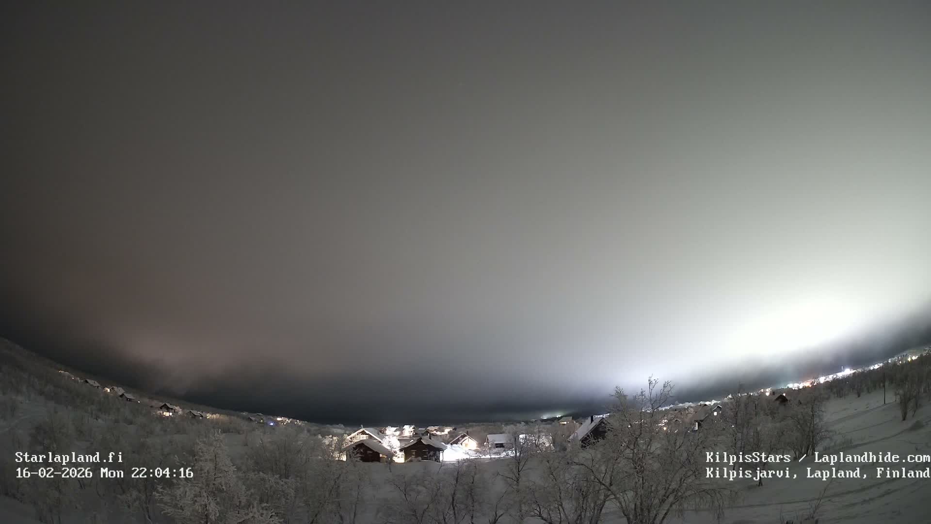 Kilpisjarvi Village , Northern Lights/Aurora Borealis Live Cam - Kilpisjärvi, Enontekiö, Lapland, Finland