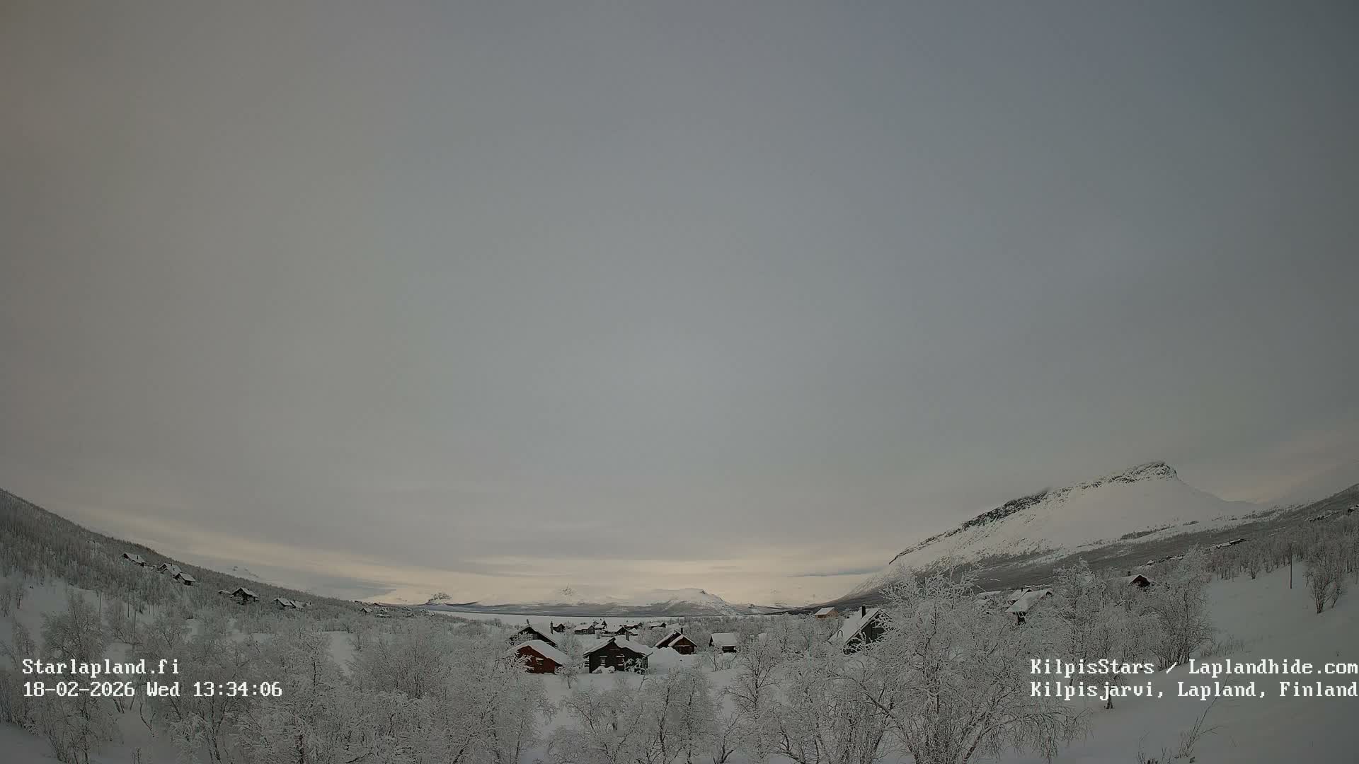Kilpisjarvi Village , Northern Lights/Aurora Borealis Live Cam - Kilpisjärvi, Enontekiö, Lapland, Finland