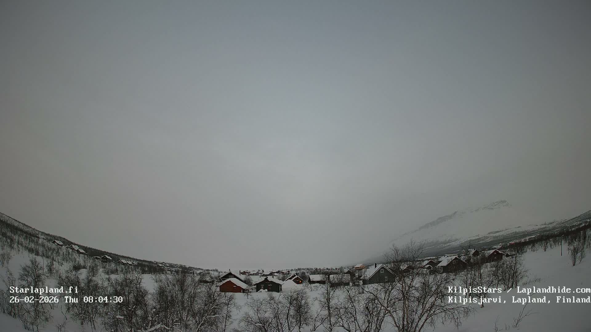 Kilpisjarvi Village , Northern Lights/Aurora Borealis Live Cam - Kilpisjärvi, Enontekiö, Lapland, Finland