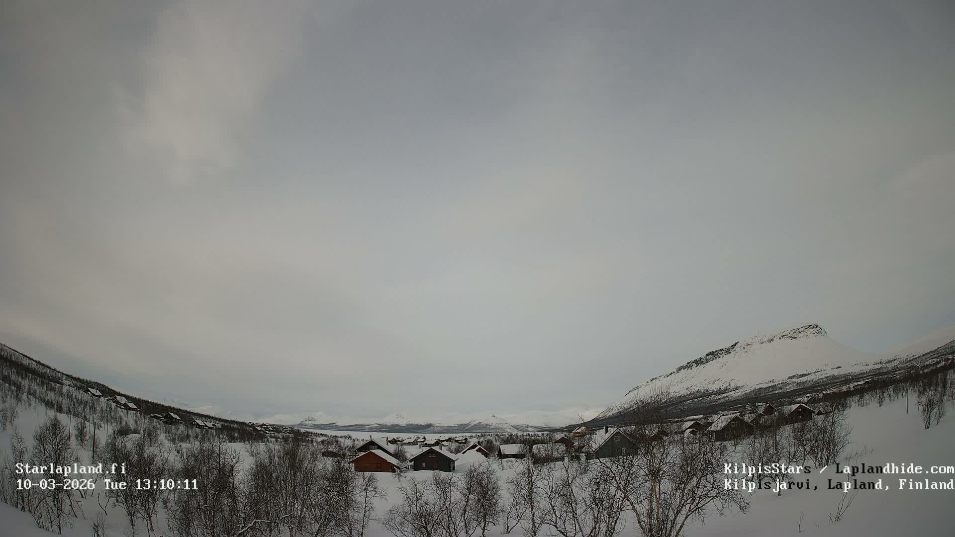 Kilpisjarvi Village , Northern Lights/Aurora Borealis Live Cam - Kilpisjärvi, Enontekiö, Lapland, Finland
