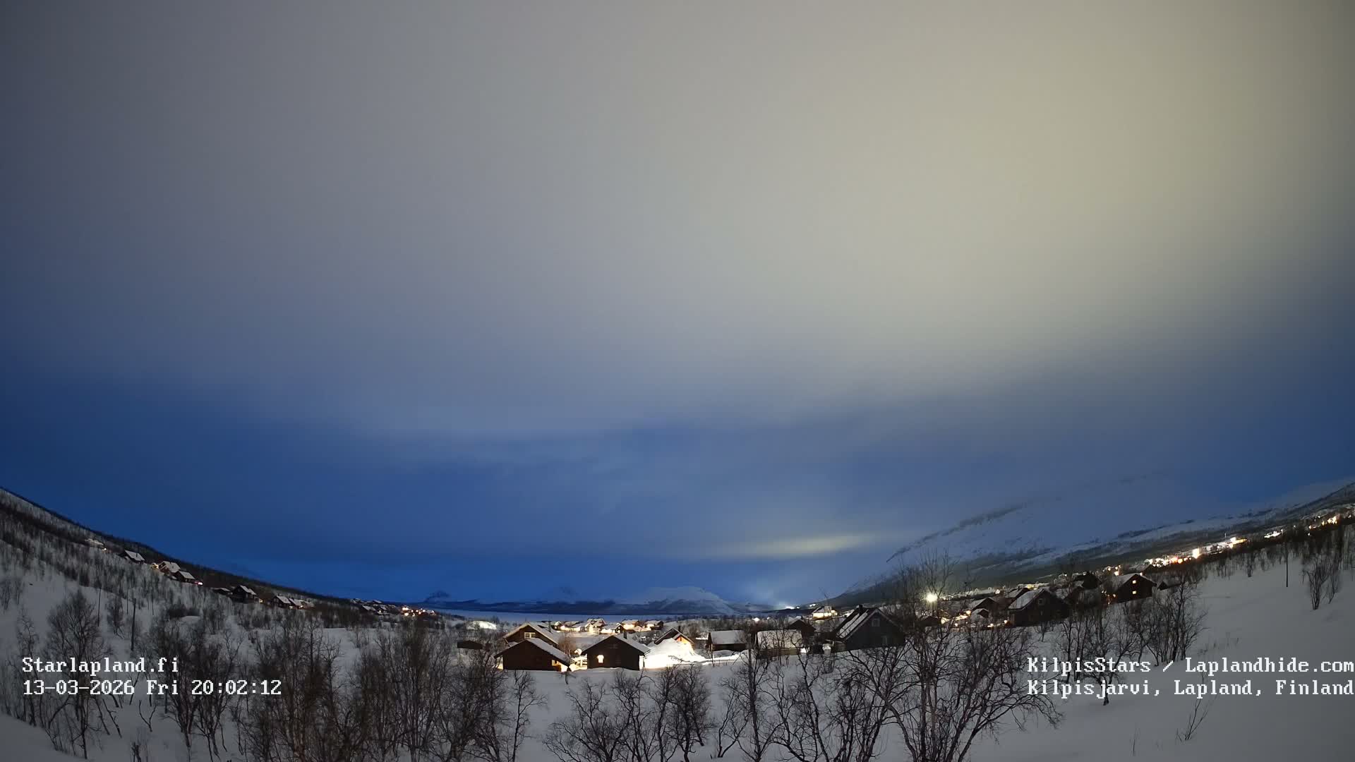 Kilpisjarvi Village , Northern Lights/Aurora Borealis Live Cam - Kilpisjärvi, Enontekiö, Lapland, Finland