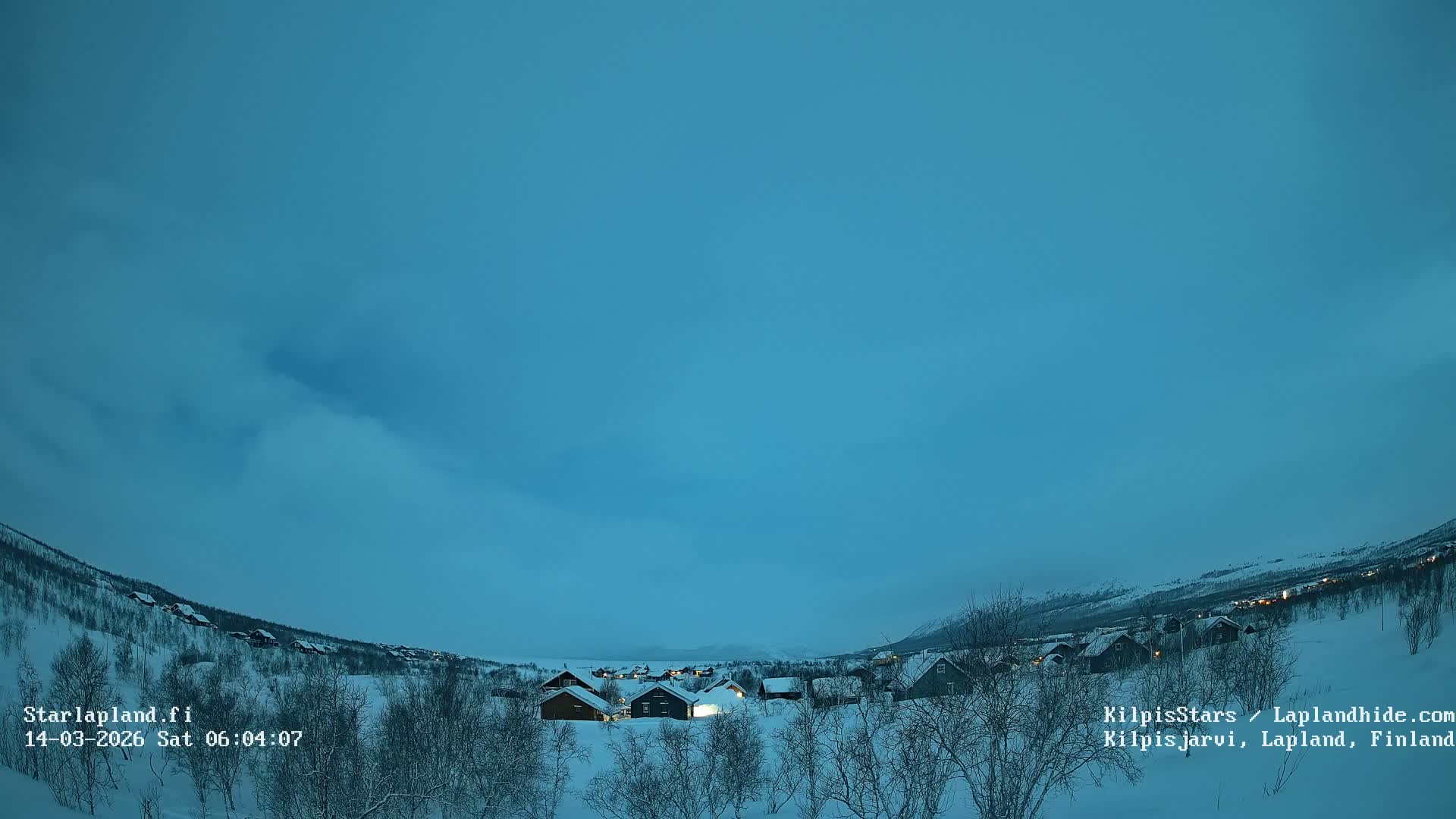Kilpisjarvi Village , Northern Lights/Aurora Borealis Live Cam - Kilpisjärvi, Enontekiö, Lapland, Finland