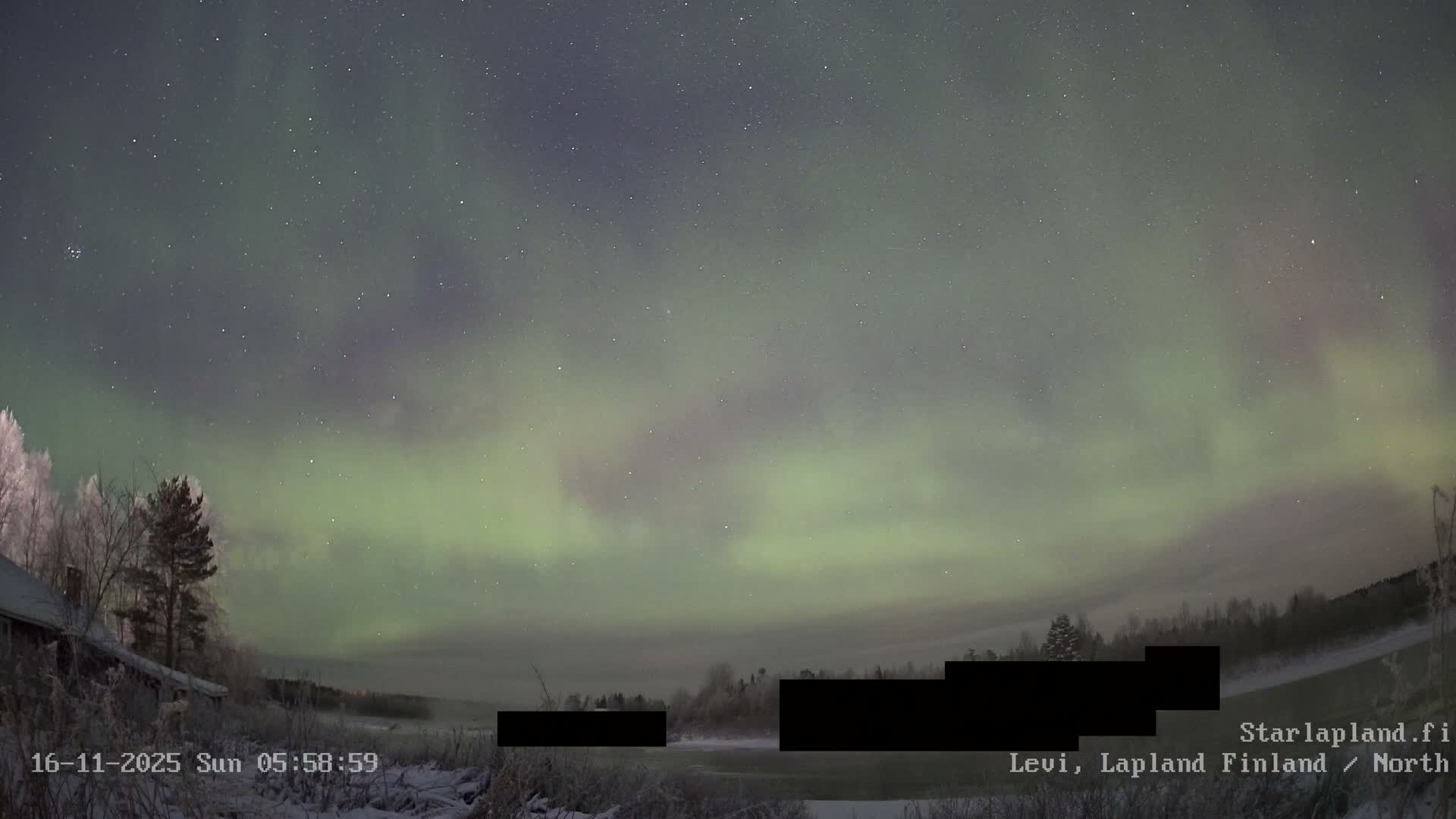 Sirkka, Levi Resort Ski Slope, Aurora Boreails/Northern Lights Live Cam -  Sirkka, Kittila, Lapland, Finland