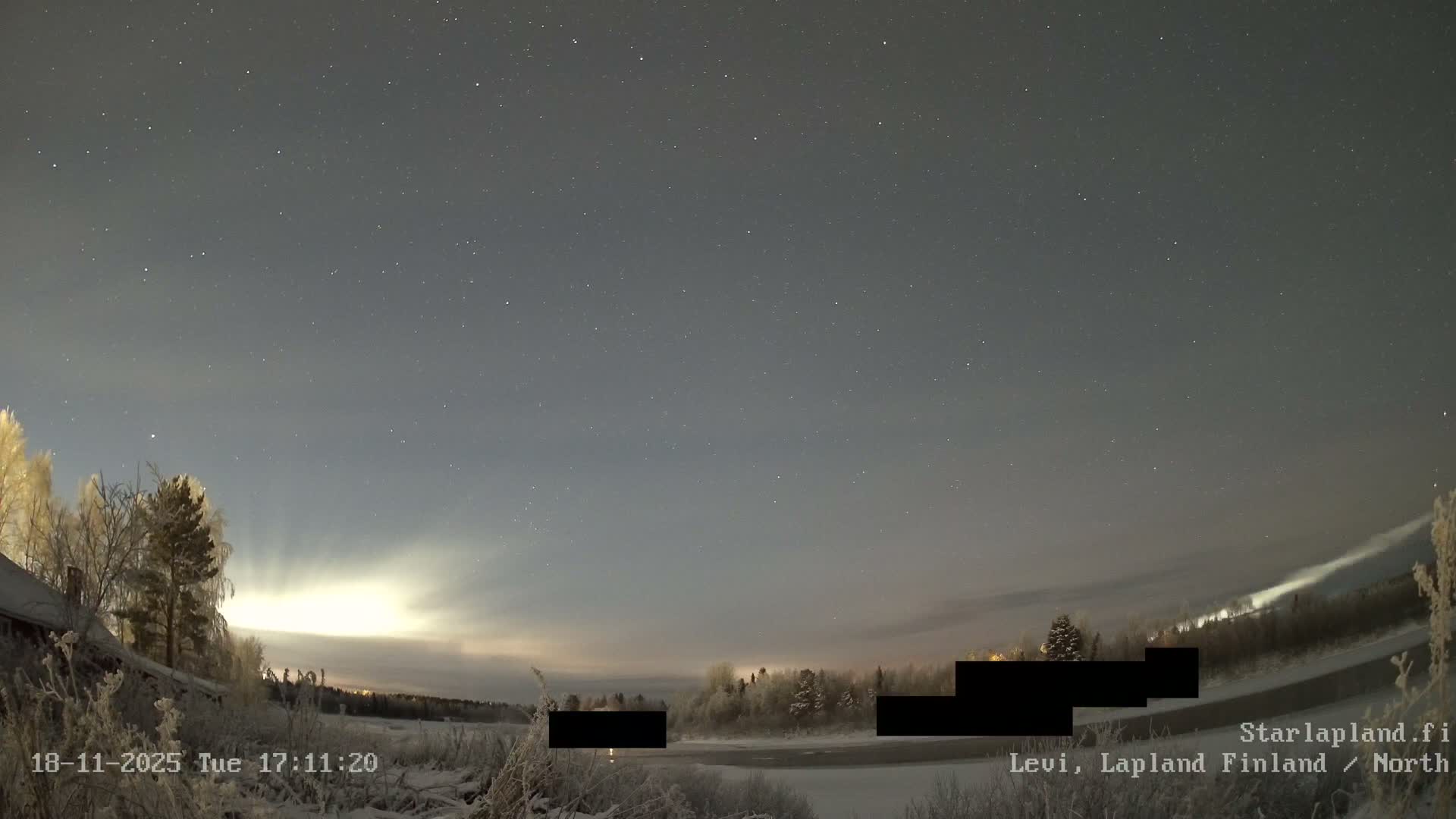 Sirkka, Levi Resort Ski Slope, Aurora Boreails/Northern Lights Live Cam -  Sirkka, Kittila, Lapland, Finland