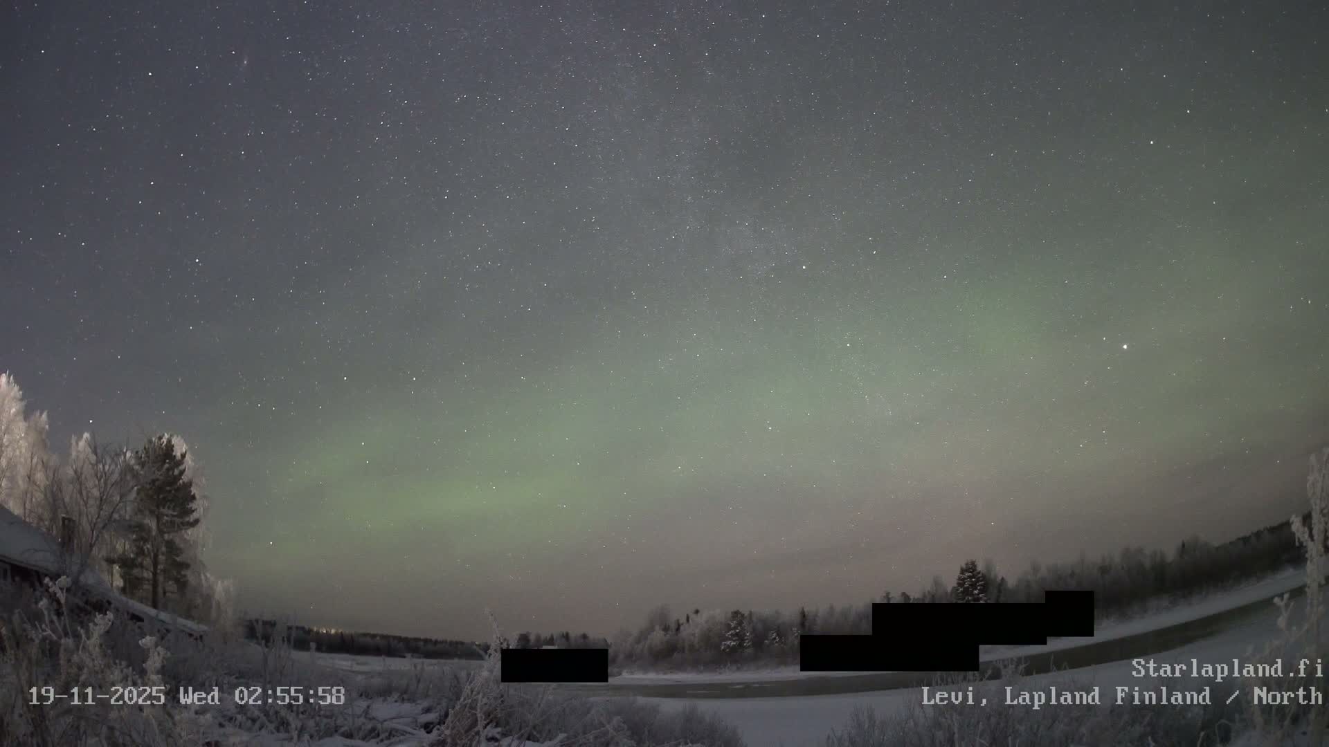 Sirkka, Levi Resort Ski Slope, Aurora Boreails/Northern Lights Live Cam -  Sirkka, Kittila, Lapland, Finland