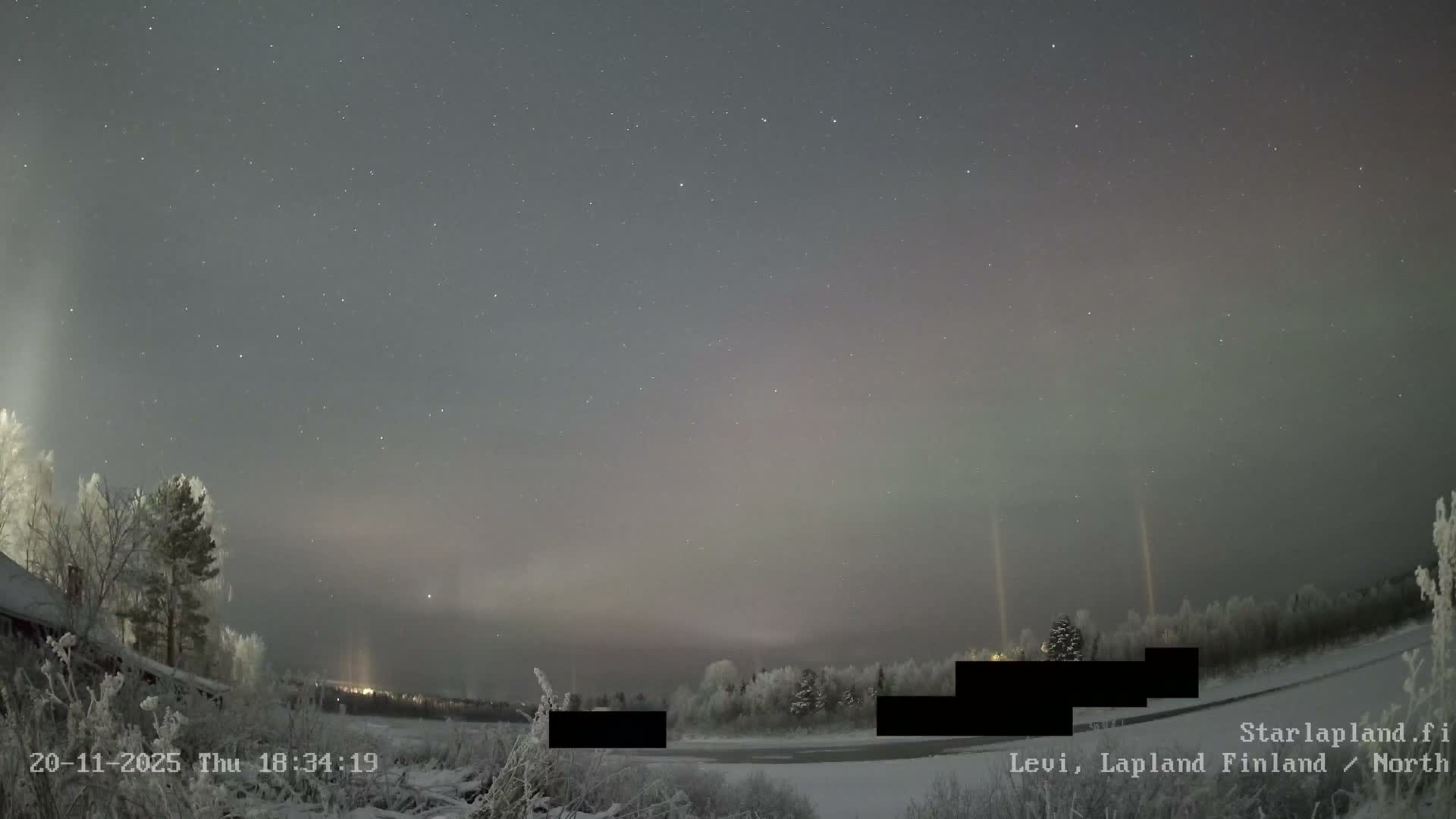 Sirkka, Levi Resort Ski Slope, Aurora Boreails/Northern Lights Live Cam -  Sirkka, Kittila, Lapland, Finland