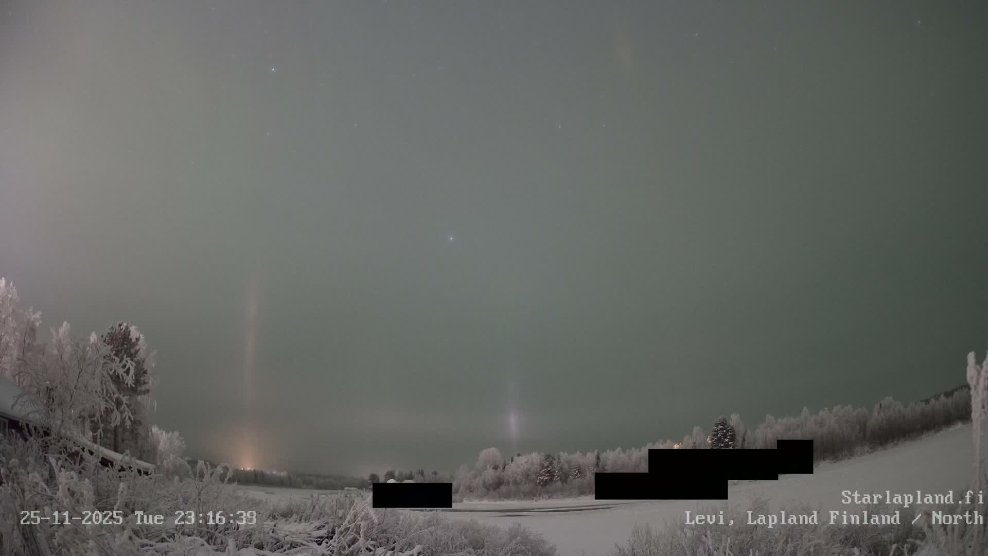 Sirkka, Levi Resort Ski Slope, Aurora Boreails/Northern Lights Live Cam -  Sirkka, Kittila, Lapland, Finland