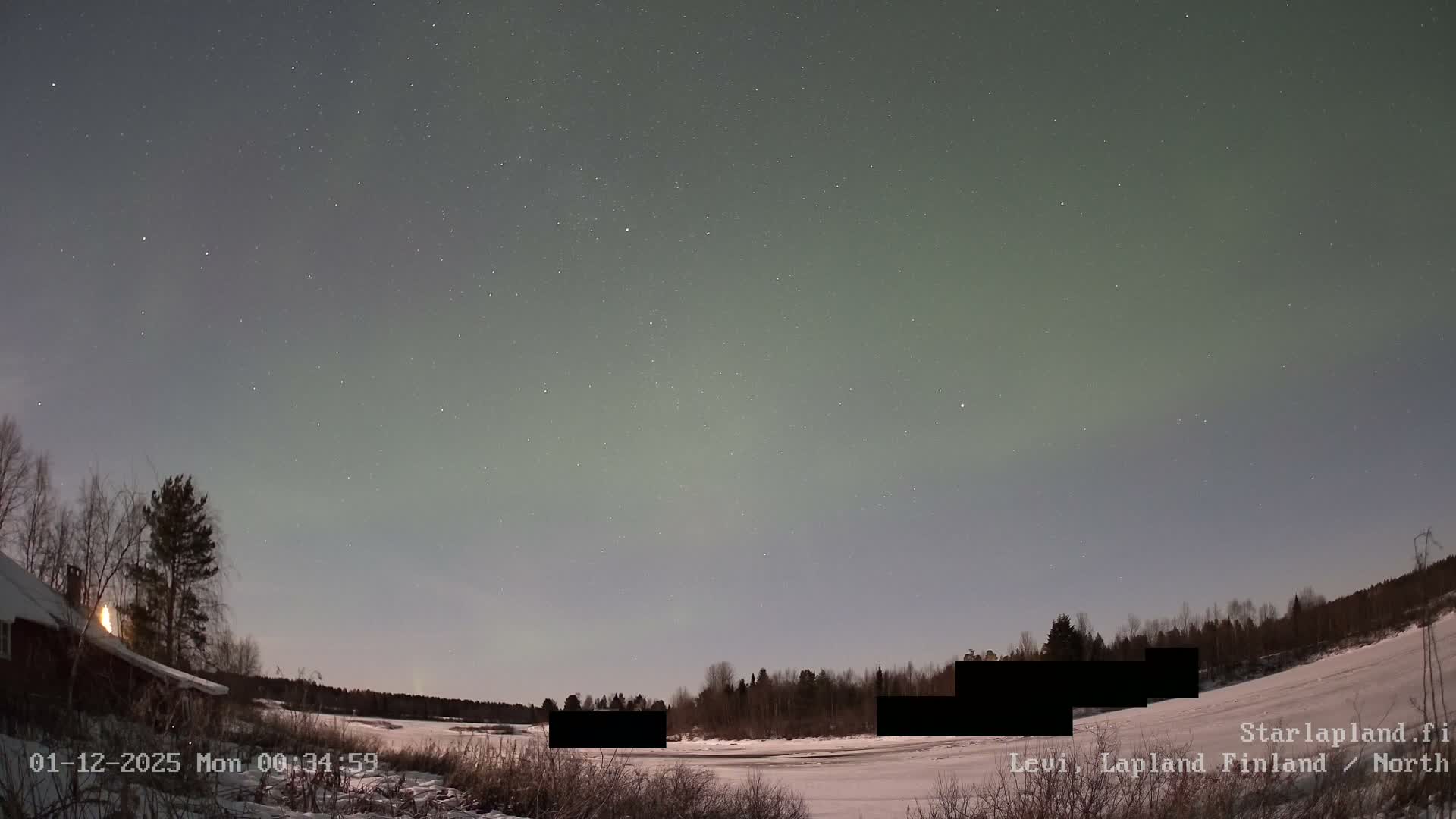 Sirkka, Levi Resort Ski Slope, Aurora Boreails/Northern Lights Live Cam -  Sirkka, Kittila, Lapland, Finland