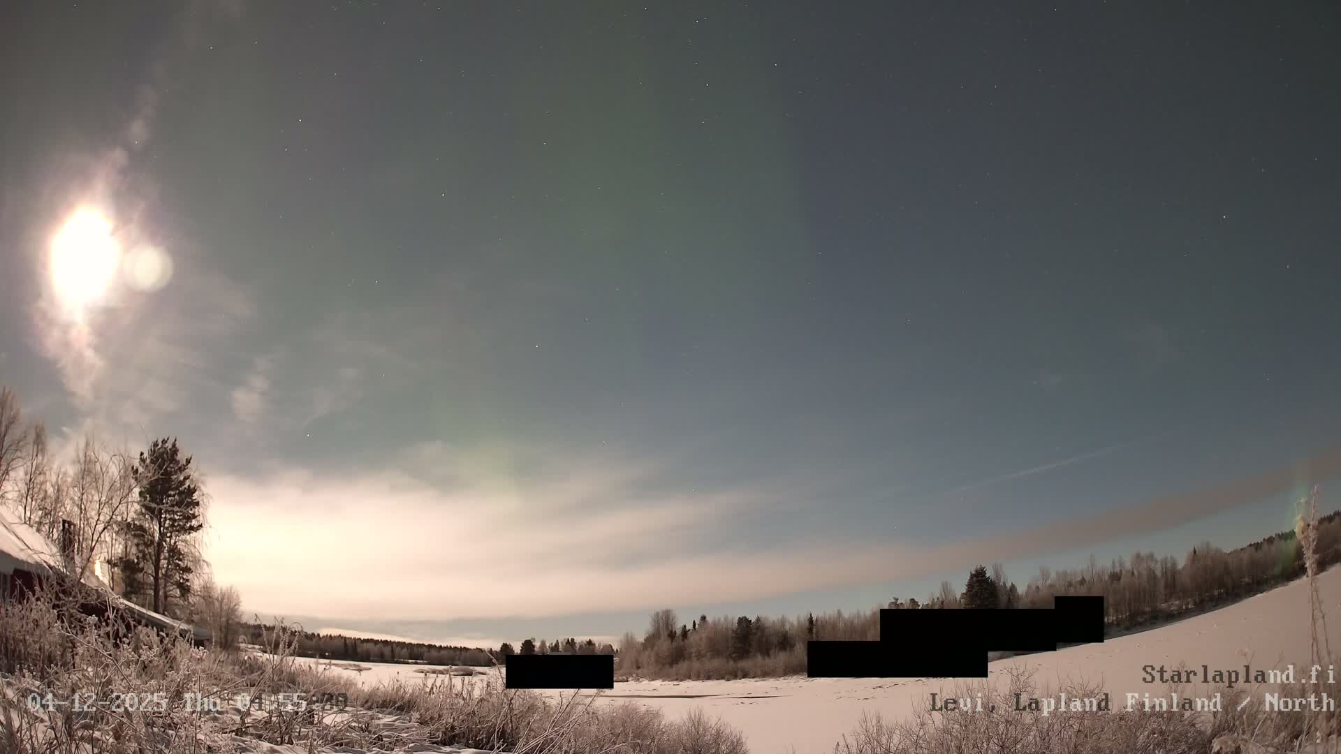 Sirkka, Levi Resort Ski Slope, Aurora Boreails/Northern Lights Live Cam -  Sirkka, Kittila, Lapland, Finland