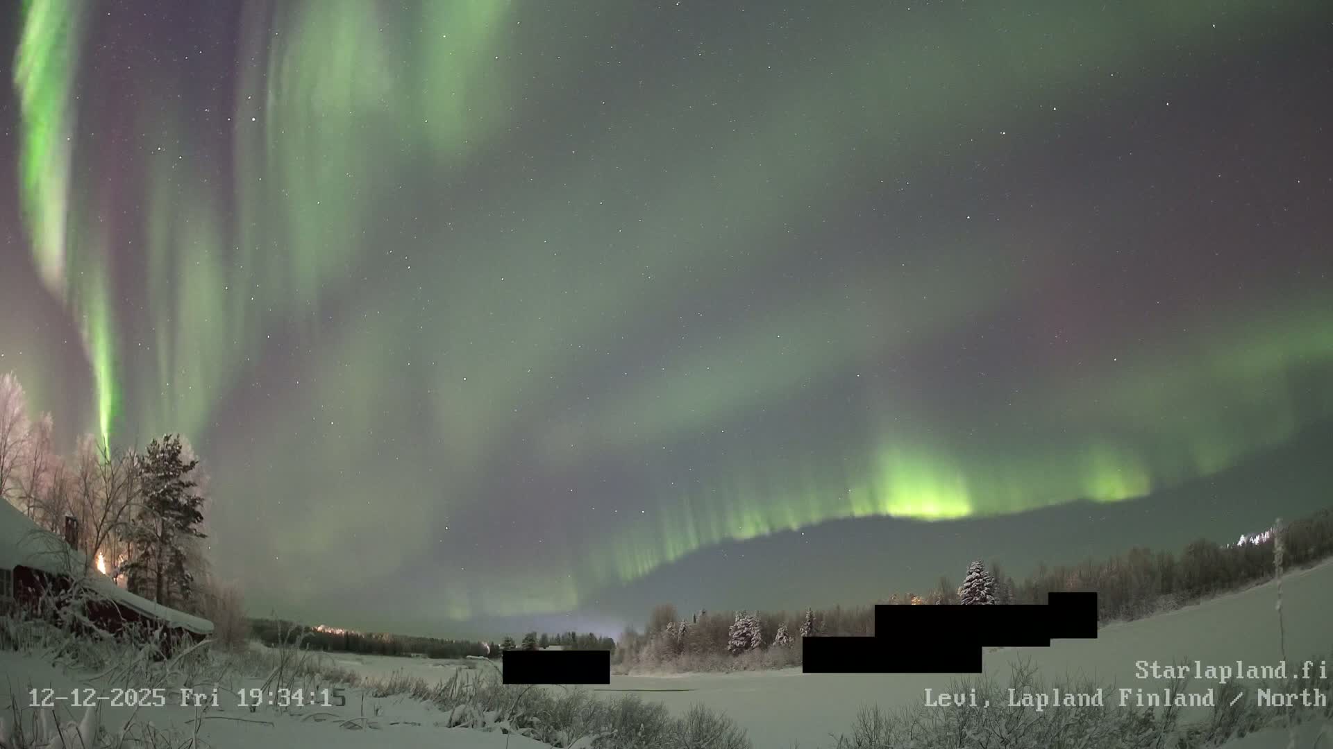 Sirkka, Levi Resort Ski Slope, Aurora Boreails/Northern Lights Live Cam -  Sirkka, Kittila, Lapland, Finland