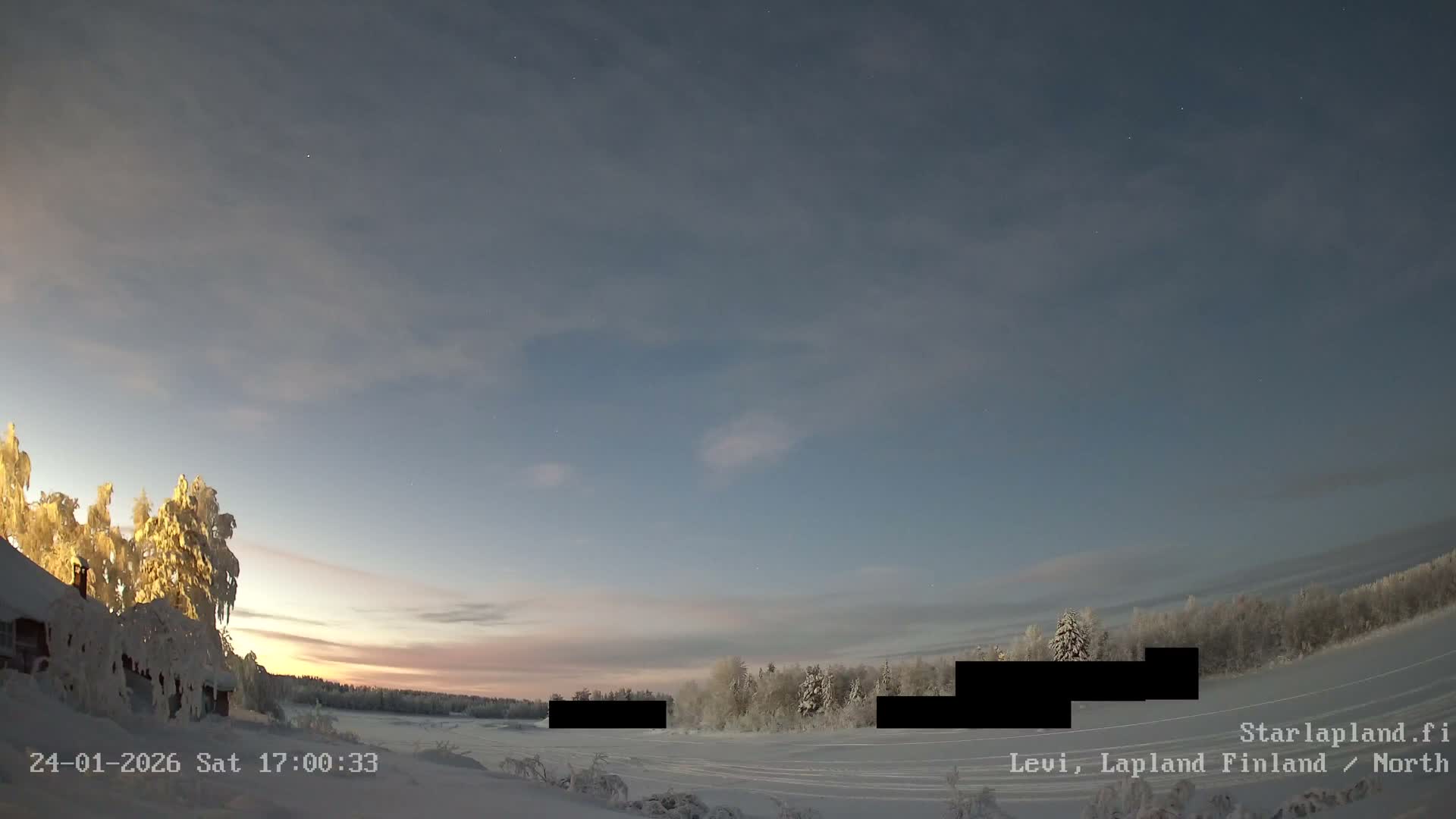 Sirkka, Levi Resort Ski Slope, Aurora Boreails/Northern Lights Live Cam -  Sirkka, Kittila, Lapland, Finland