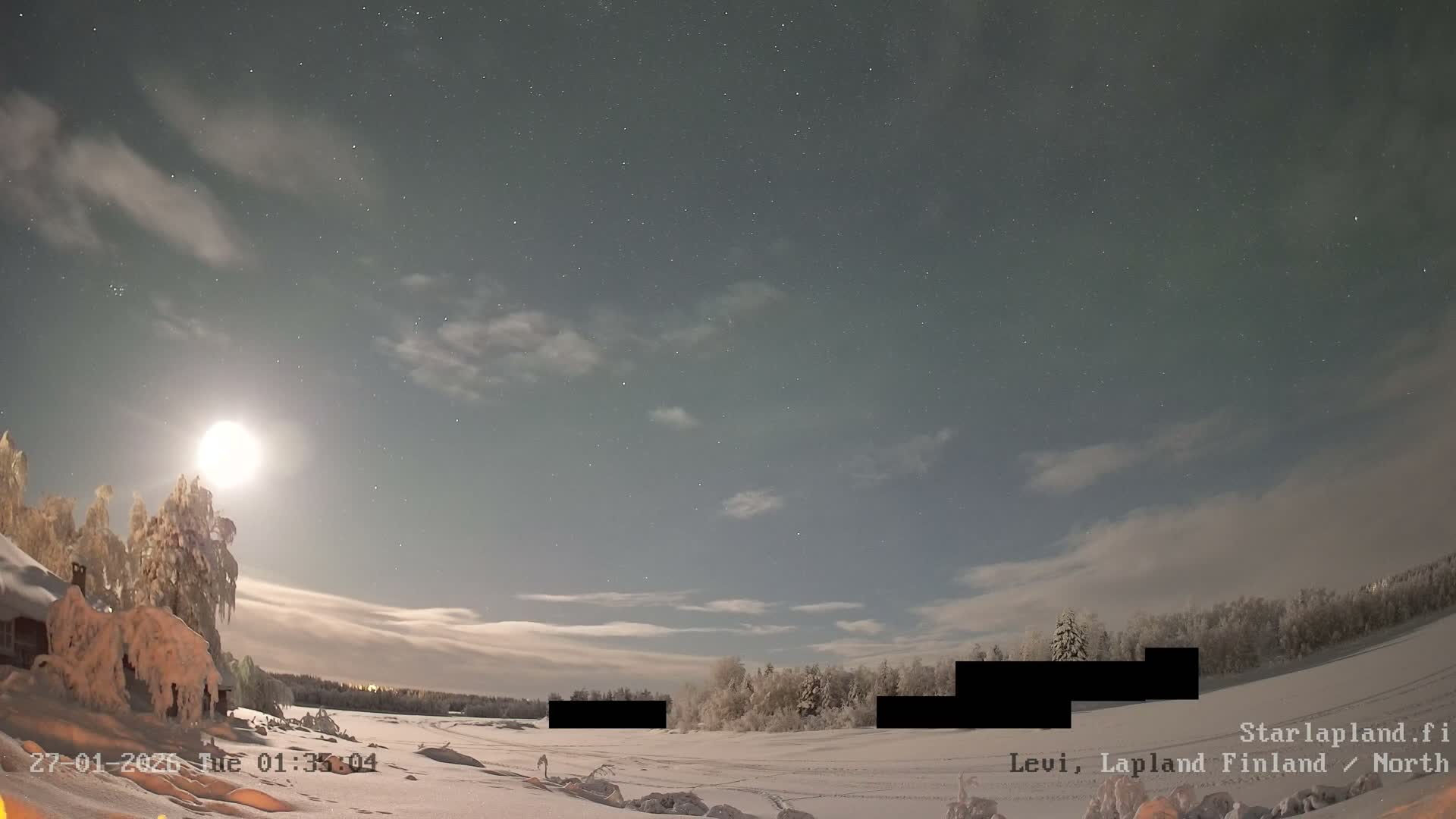 Sirkka, Levi Resort Ski Slope, Aurora Boreails/Northern Lights Live Cam -  Sirkka, Kittila, Lapland, Finland