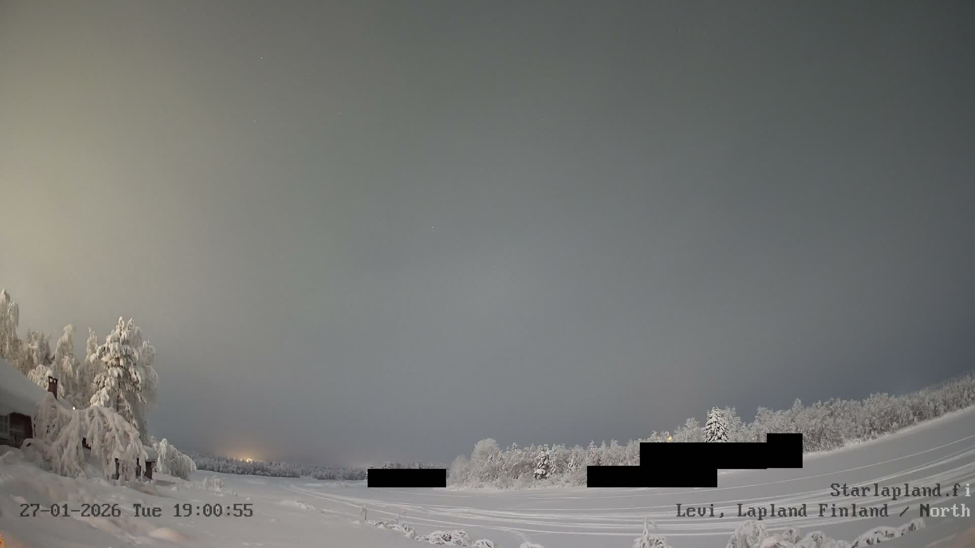Sirkka, Levi Resort Ski Slope, Aurora Boreails/Northern Lights Live Cam -  Sirkka, Kittila, Lapland, Finland