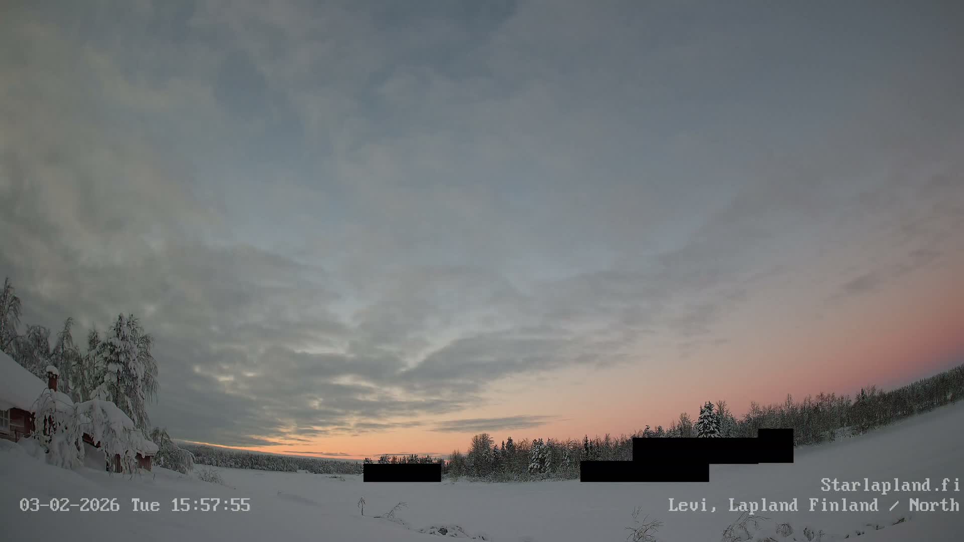 Sirkka, Levi Resort Ski Slope, Aurora Boreails/Northern Lights Live Cam -  Sirkka, Kittila, Lapland, Finland