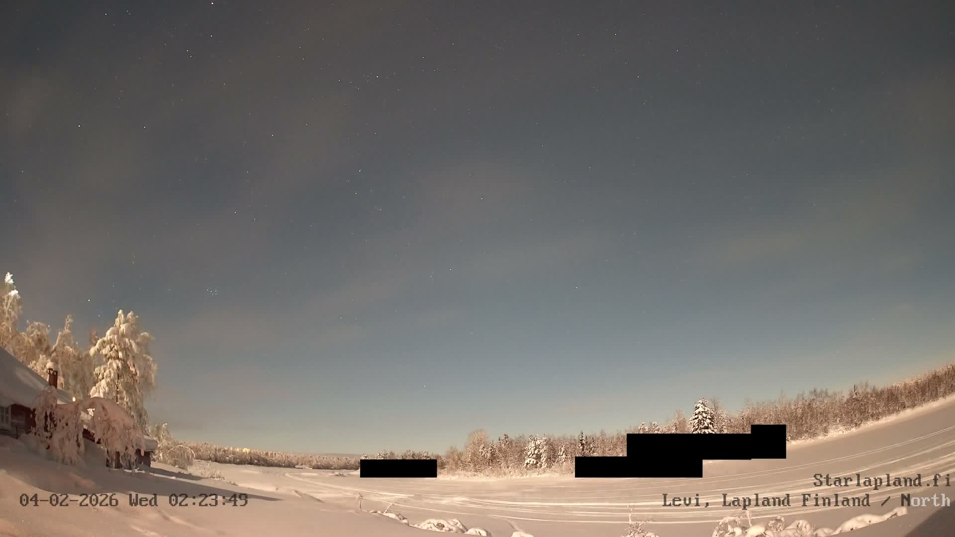 Sirkka, Levi Resort Ski Slope, Aurora Boreails/Northern Lights Live Cam -  Sirkka, Kittila, Lapland, Finland