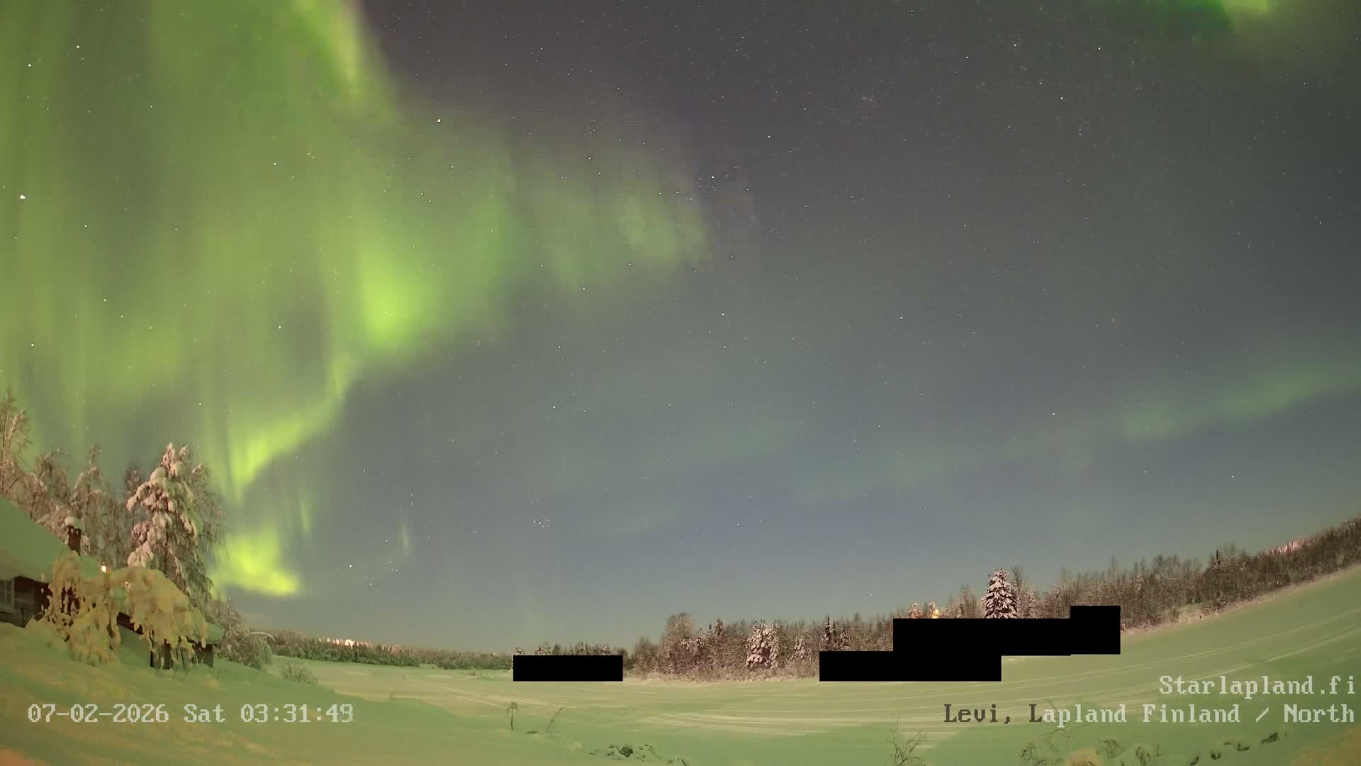 Sirkka, Levi Resort Ski Slope, Aurora Boreails/Northern Lights Live Cam -  Sirkka, Kittila, Lapland, Finland