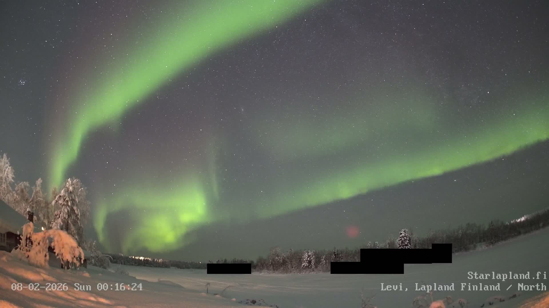 Sirkka, Levi Resort Ski Slope, Aurora Boreails/Northern Lights Live Cam -  Sirkka, Kittila, Lapland, Finland