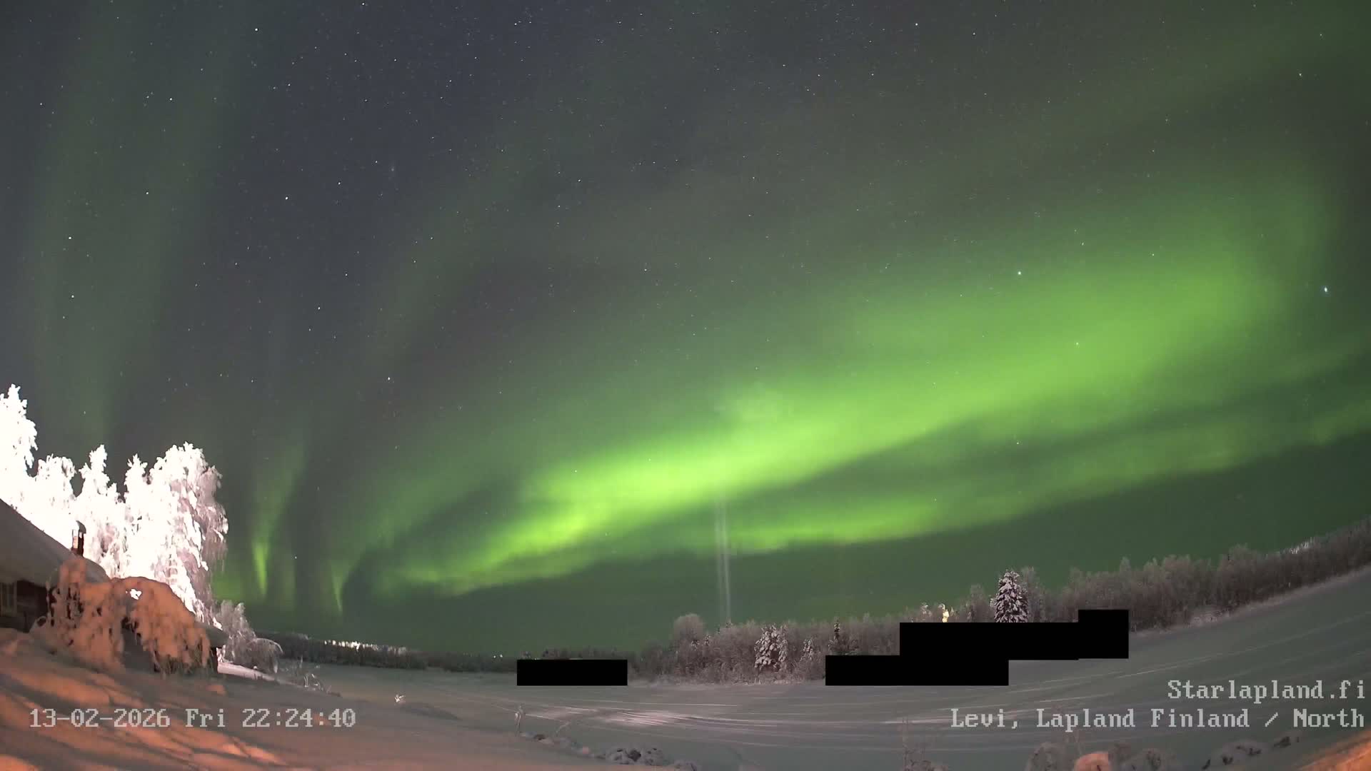 Sirkka, Levi Resort Ski Slope, Aurora Boreails/Northern Lights Live Cam -  Sirkka, Kittila, Lapland, Finland