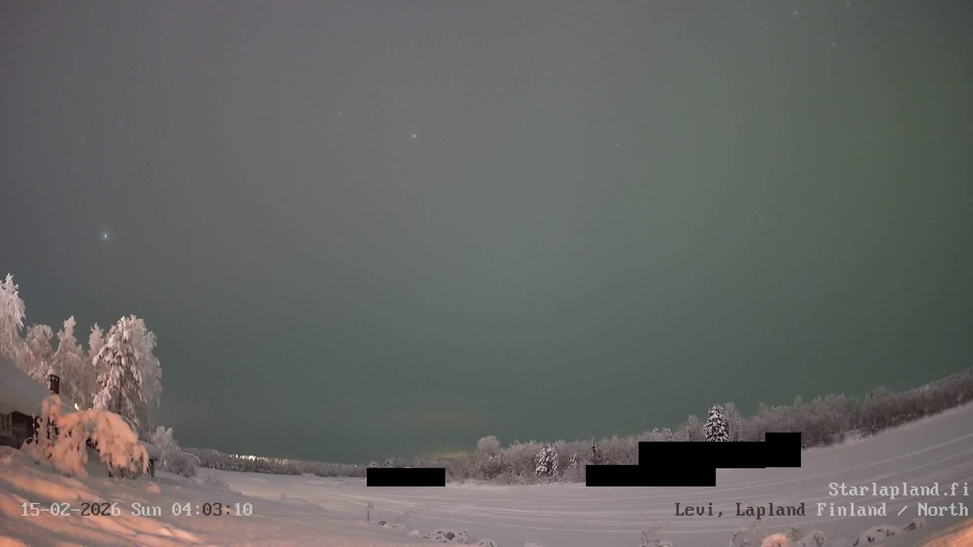 Sirkka, Levi Resort Ski Slope, Aurora Boreails/Northern Lights Live Cam -  Sirkka, Kittila, Lapland, Finland