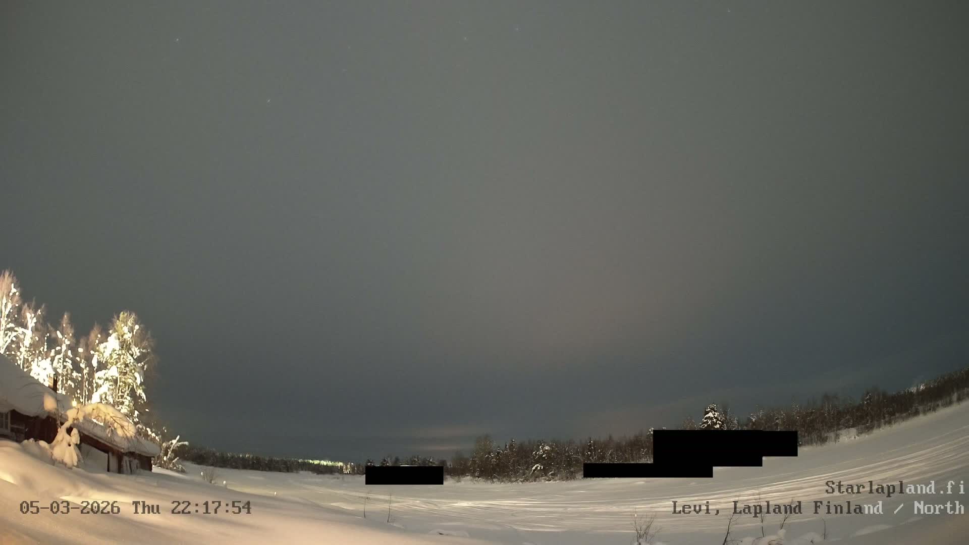 Sirkka, Levi Resort Ski Slope, Aurora Boreails/Northern Lights Live Cam -  Sirkka, Kittila, Lapland, Finland