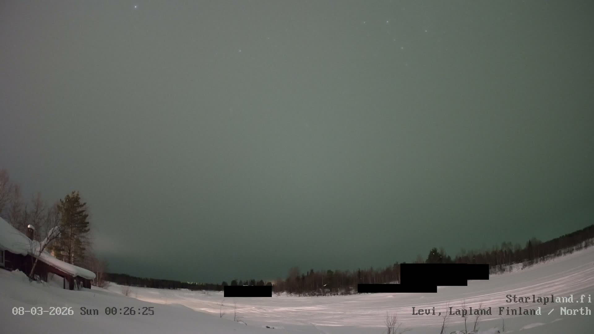 Sirkka, Levi Resort Ski Slope, Aurora Boreails/Northern Lights Live Cam -  Sirkka, Kittila, Lapland, Finland