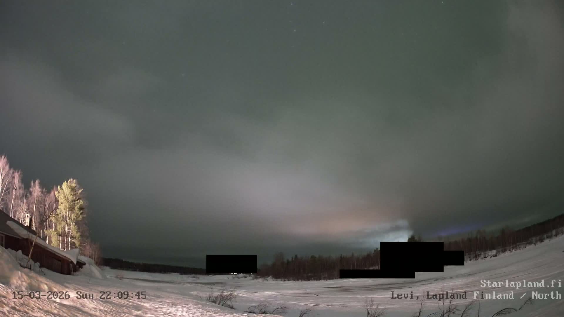 Sirkka, Levi Resort Ski Slope, Aurora Boreails/Northern Lights Live Cam -  Sirkka, Kittila, Lapland, Finland