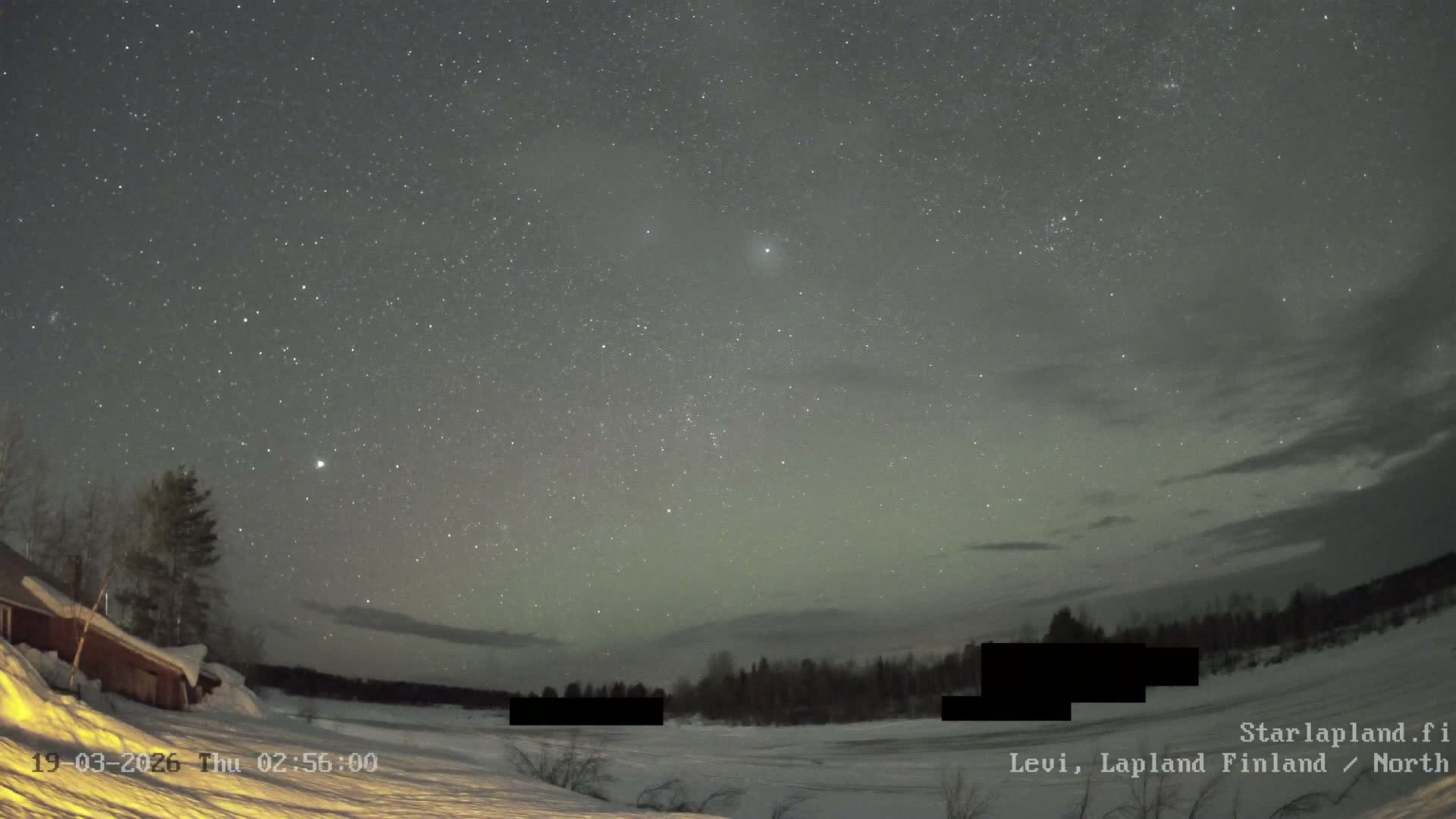 Sirkka, Levi Resort Ski Slope, Aurora Boreails/Northern Lights Live Cam -  Sirkka, Kittila, Lapland, Finland