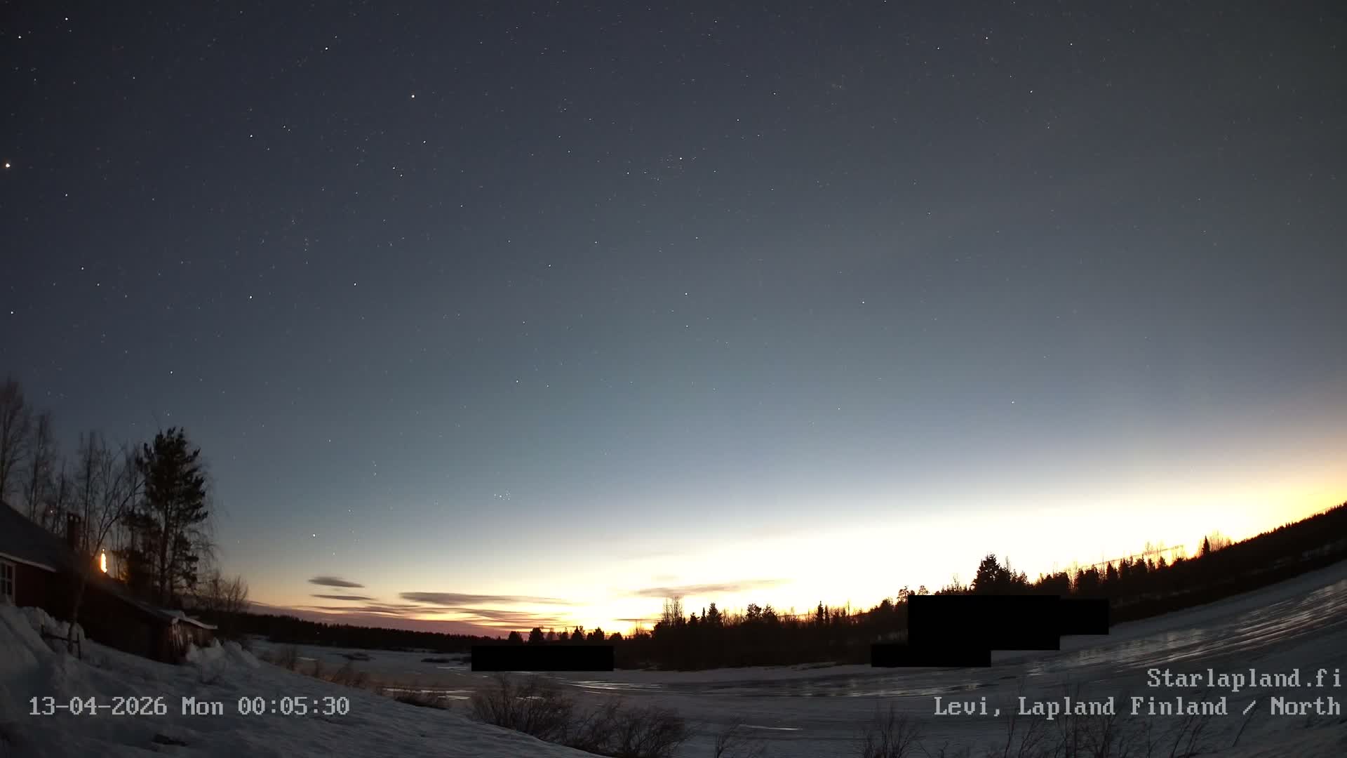 Sirkka, Levi Resort Ski Slope, Aurora Boreails/Northern Lights Live Cam -  Sirkka, Kittila, Lapland, Finland