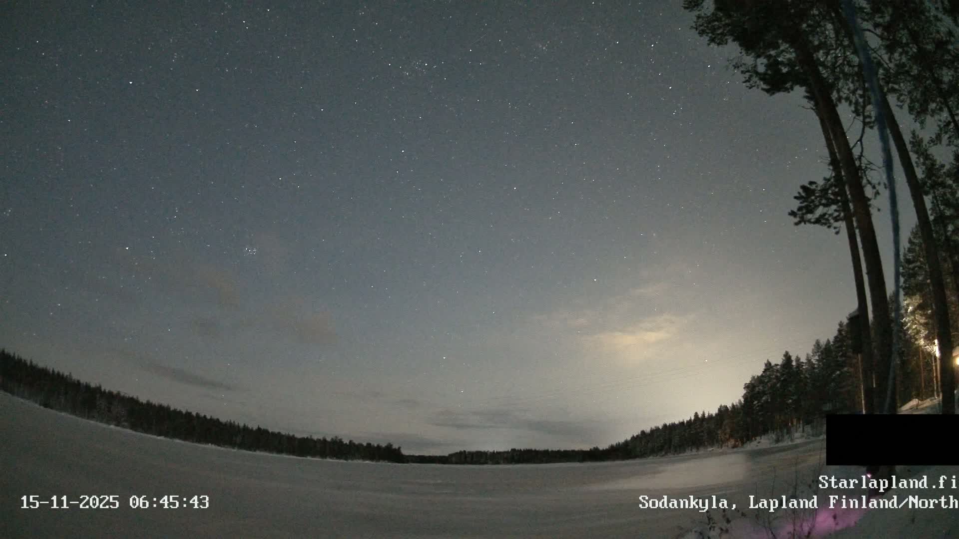 Sodankyla, Aurora Boreails/Northern Lights  Live Cam -  Sodankylä, Northern Lapland (Pohjois-Lappi), Lapland (Lappi),Finland