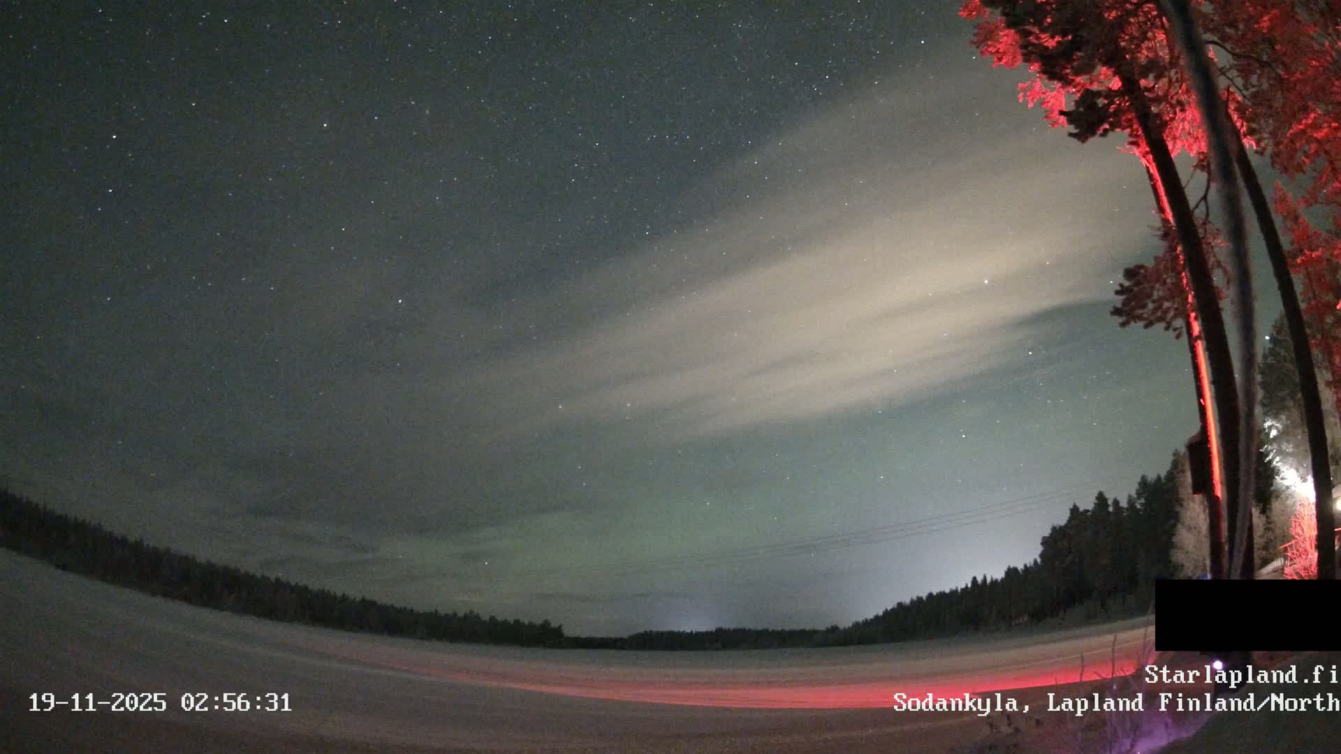 Sodankyla, Aurora Boreails/Northern Lights  Live Cam -  Sodankylä, Northern Lapland (Pohjois-Lappi), Lapland (Lappi),Finland