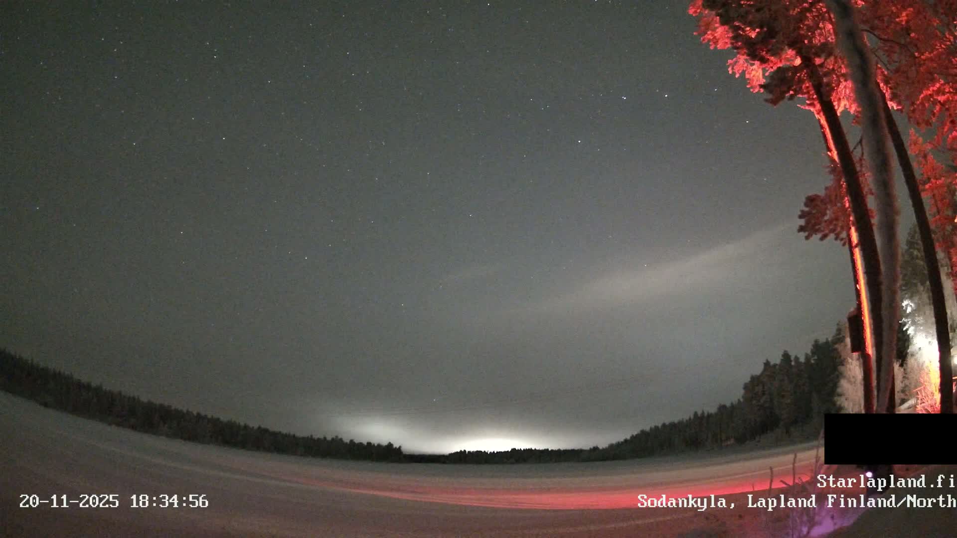 Sodankyla, Aurora Boreails/Northern Lights  Live Cam -  Sodankylä, Northern Lapland (Pohjois-Lappi), Lapland (Lappi),Finland