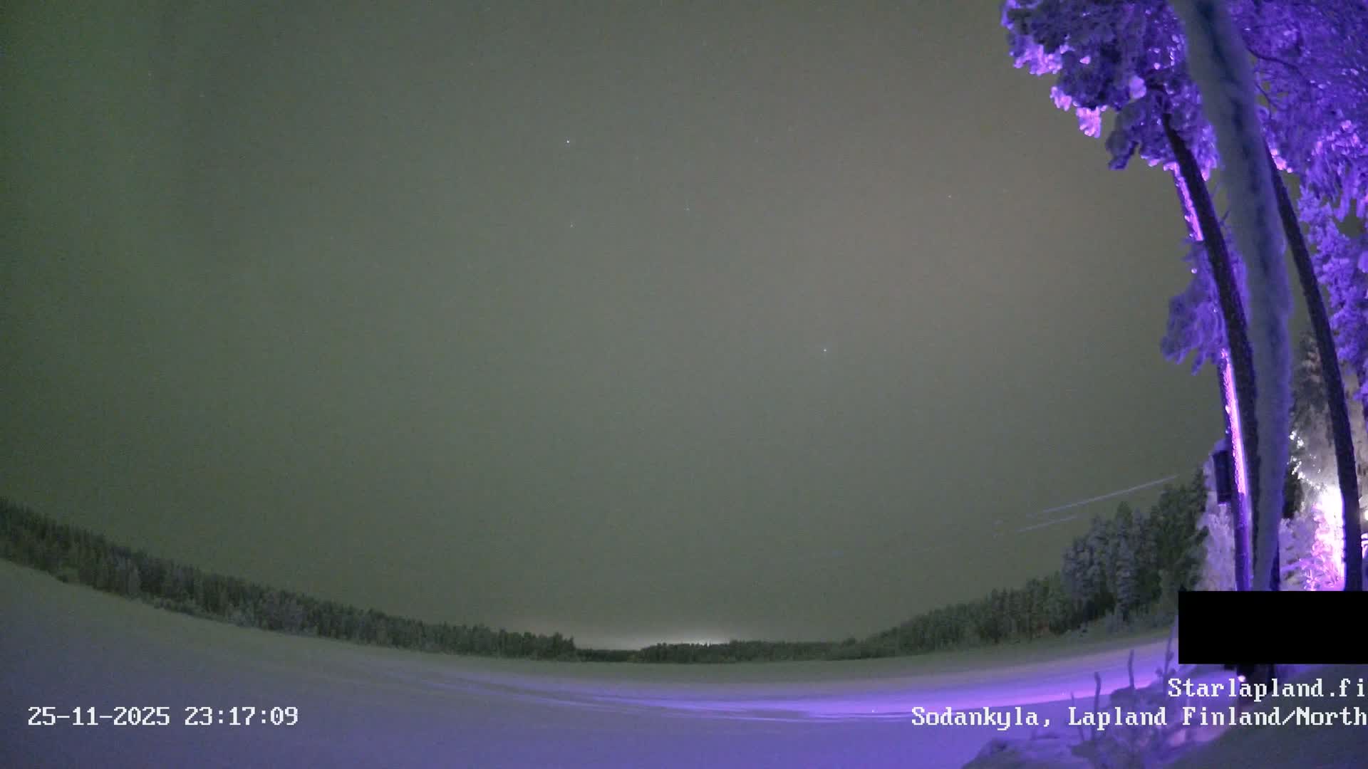 Sodankyla, Aurora Boreails/Northern Lights  Live Cam -  Sodankylä, Northern Lapland (Pohjois-Lappi), Lapland (Lappi),Finland