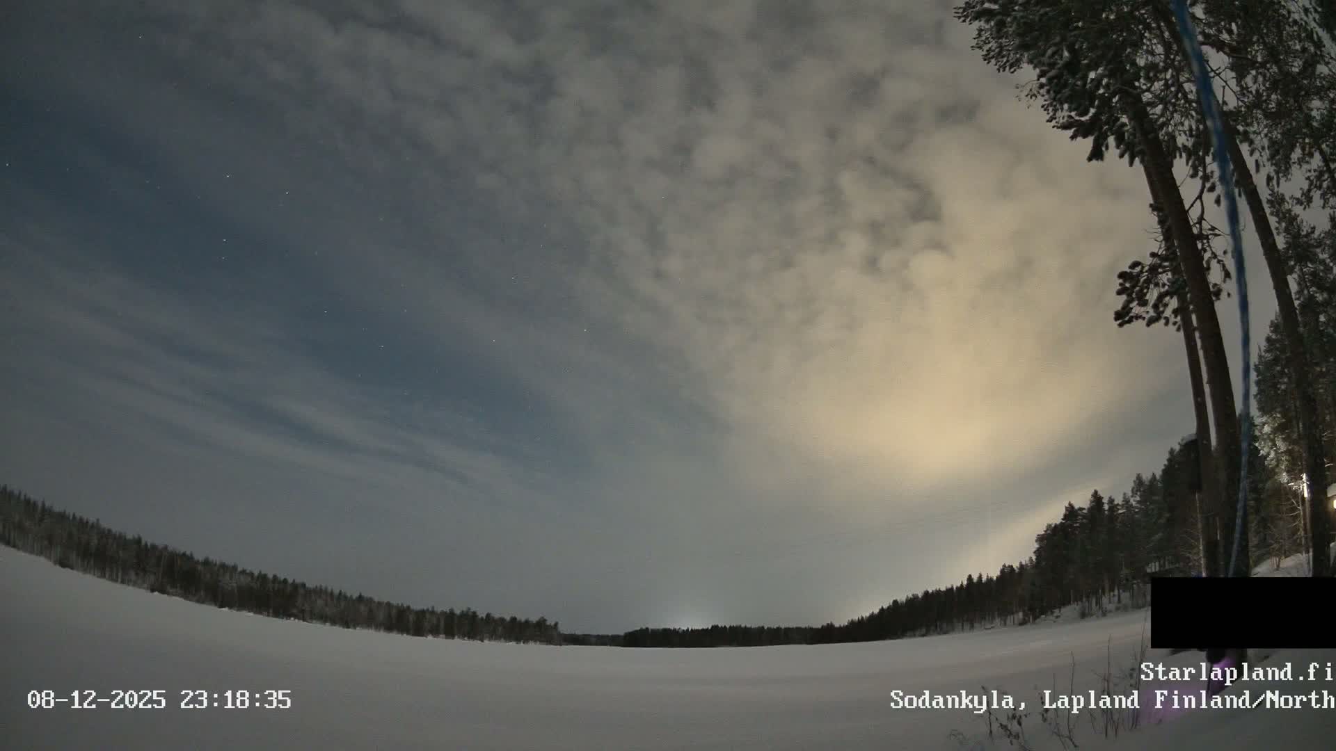 Sodankyla, Aurora Boreails/Northern Lights  Live Cam -  Sodankylä, Northern Lapland (Pohjois-Lappi), Lapland (Lappi),Finland
