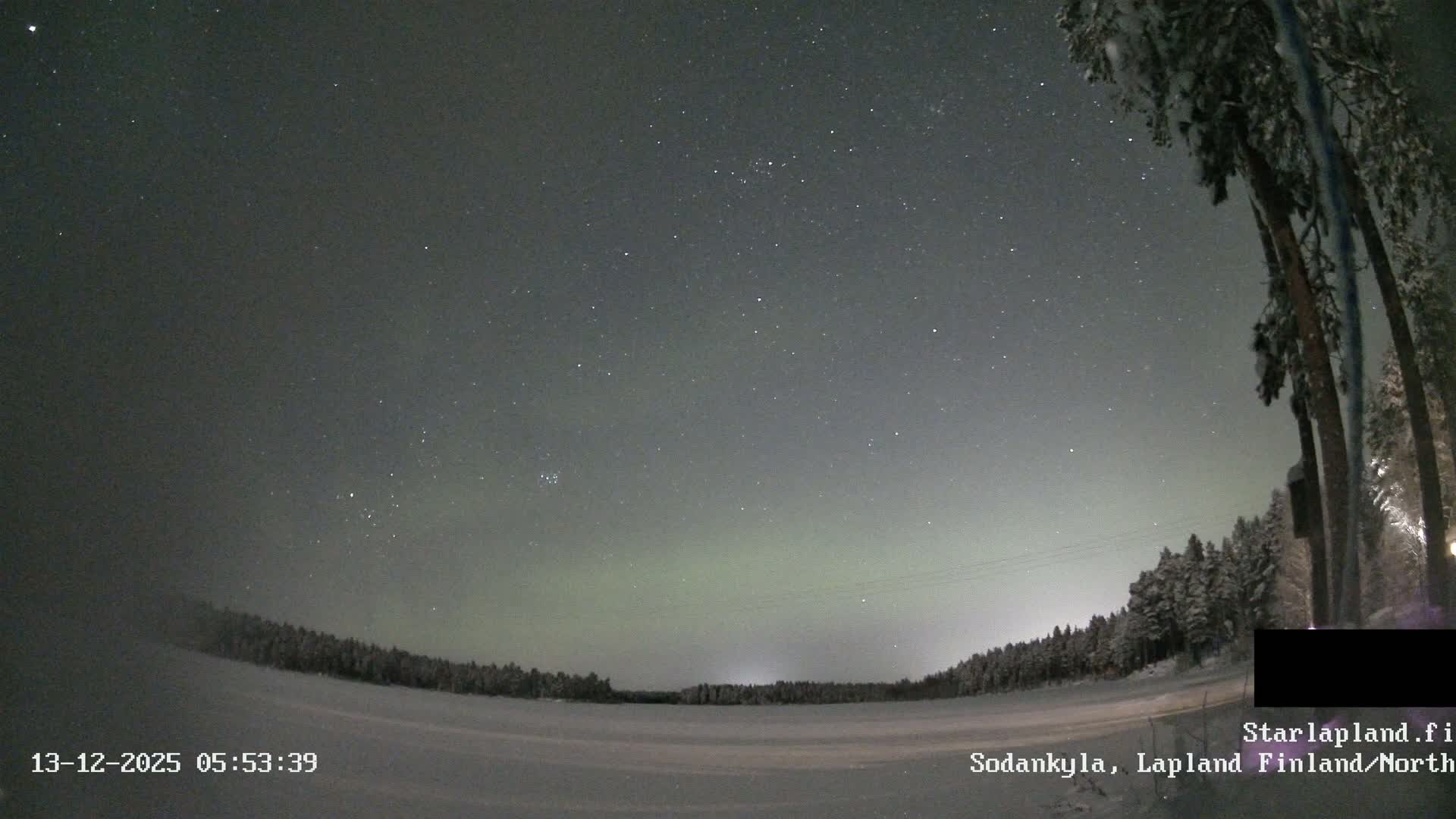 Sodankyla, Aurora Boreails/Northern Lights  Live Cam -  Sodankylä, Northern Lapland (Pohjois-Lappi), Lapland (Lappi),Finland
