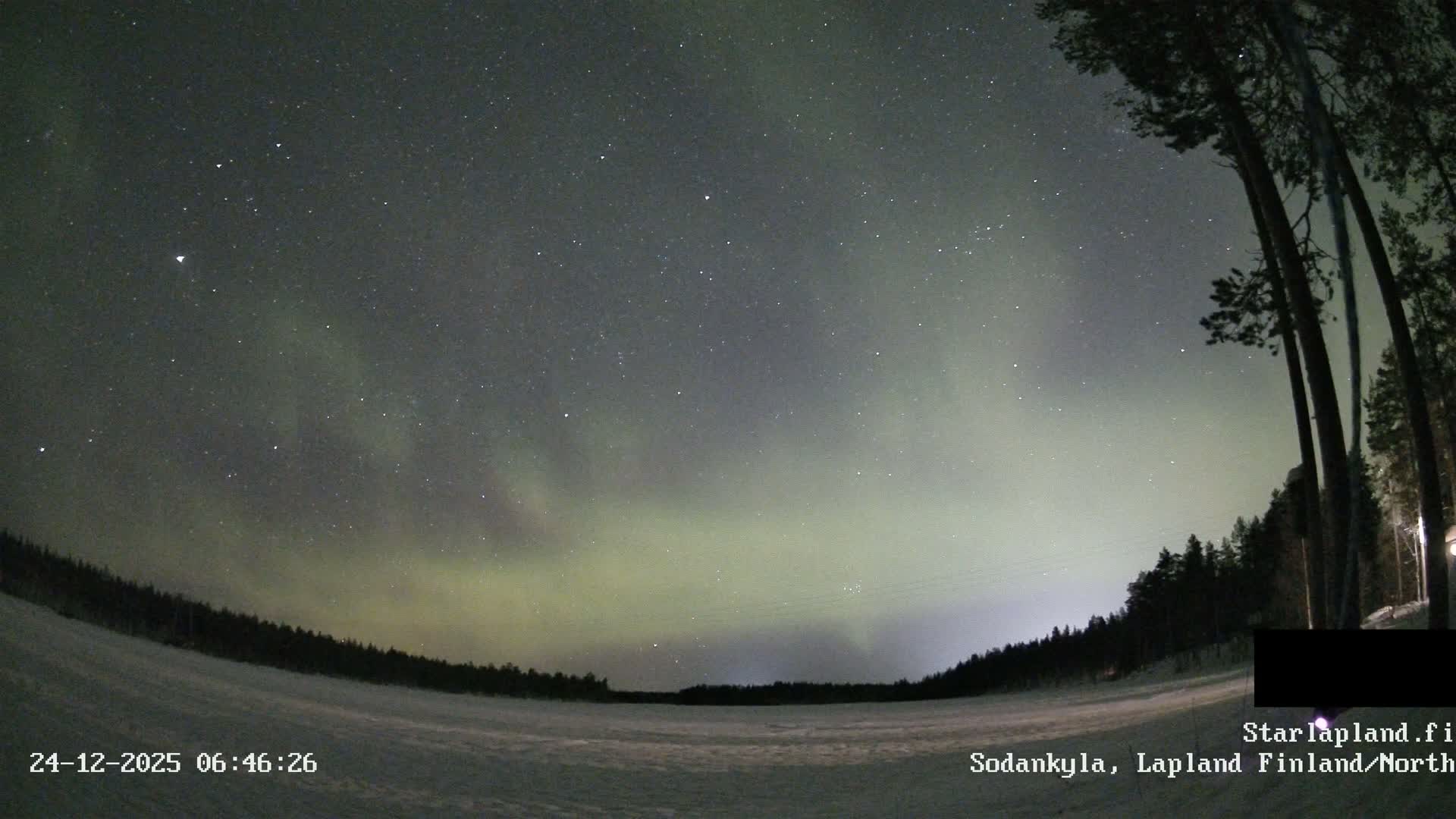Sodankyla, Aurora Boreails/Northern Lights  Live Cam -  Sodankylä, Northern Lapland (Pohjois-Lappi), Lapland (Lappi),Finland