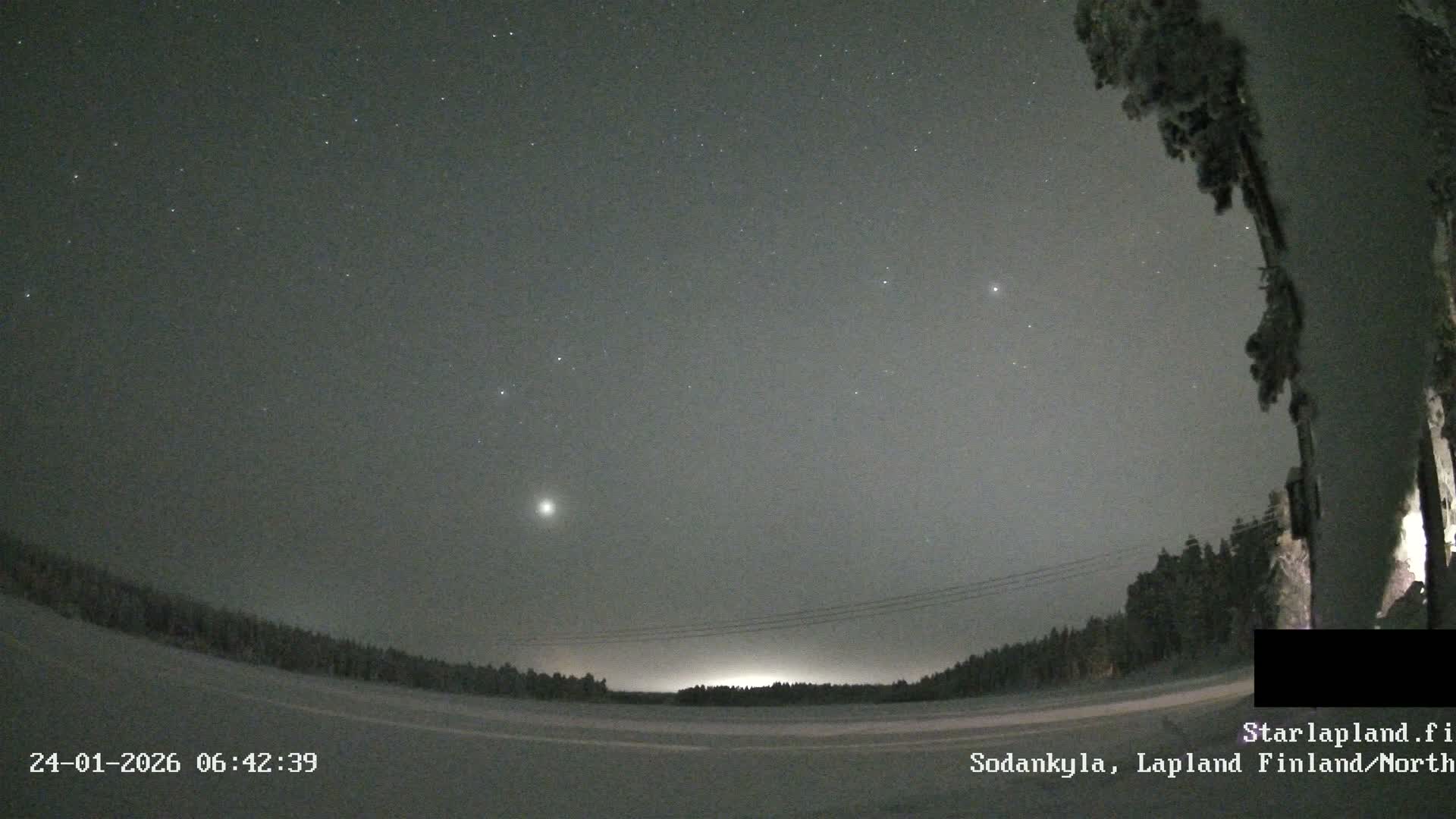 Sodankyla, Aurora Boreails/Northern Lights  Live Cam -  Sodankylä, Northern Lapland (Pohjois-Lappi), Lapland (Lappi),Finland