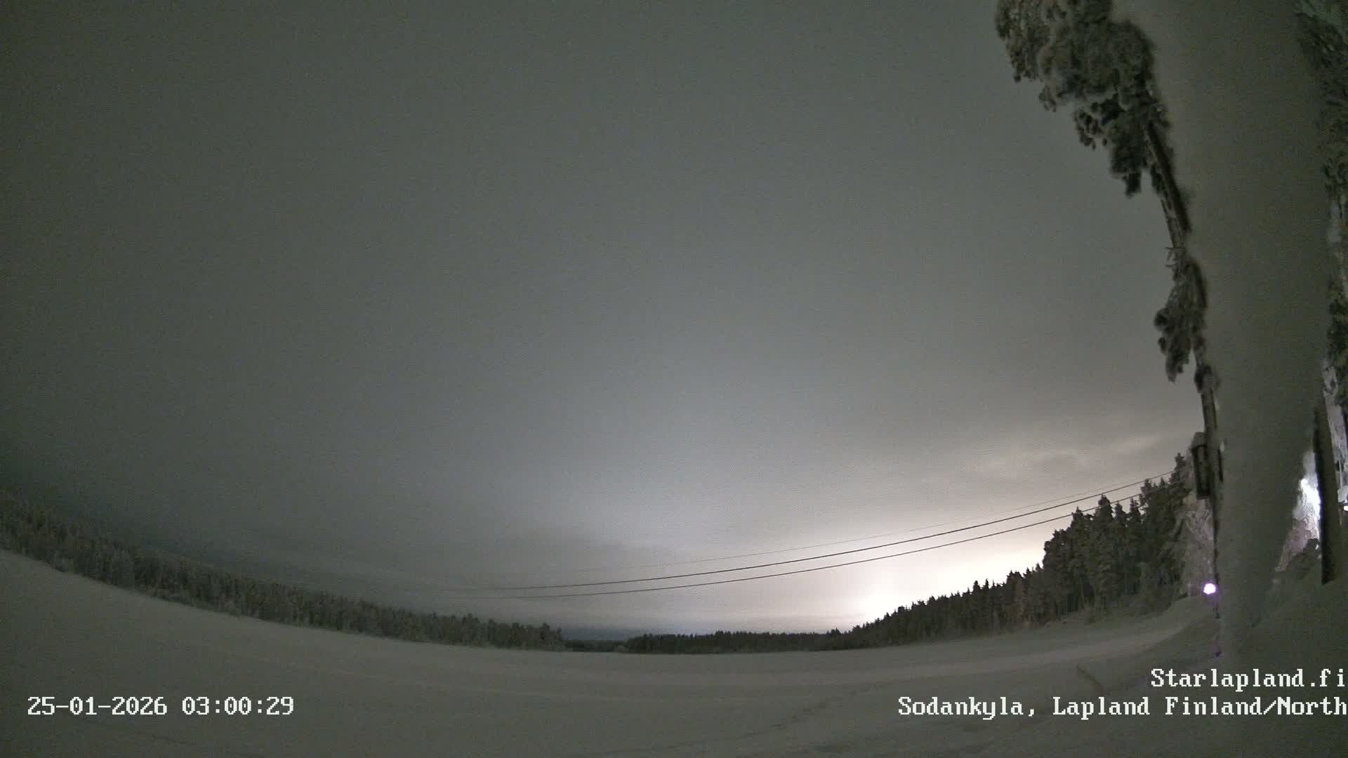 Sodankyla, Aurora Boreails/Northern Lights  Live Cam -  Sodankylä, Northern Lapland (Pohjois-Lappi), Lapland (Lappi),Finland