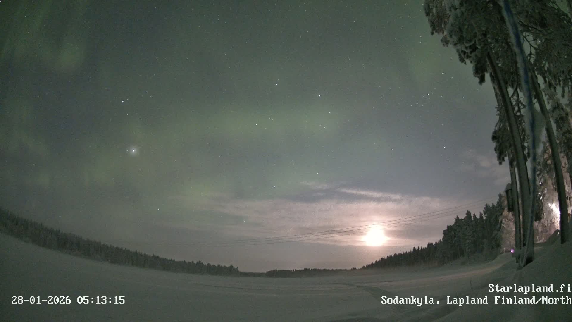 Sodankyla, Aurora Boreails/Northern Lights  Live Cam -  Sodankylä, Northern Lapland (Pohjois-Lappi), Lapland (Lappi),Finland