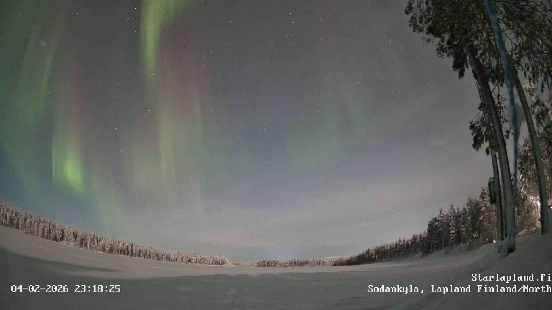 Sodankyla, Aurora Boreails/Northern Lights  Live Cam -  Sodankylä, Northern Lapland (Pohjois-Lappi), Lapland (Lappi),Finland